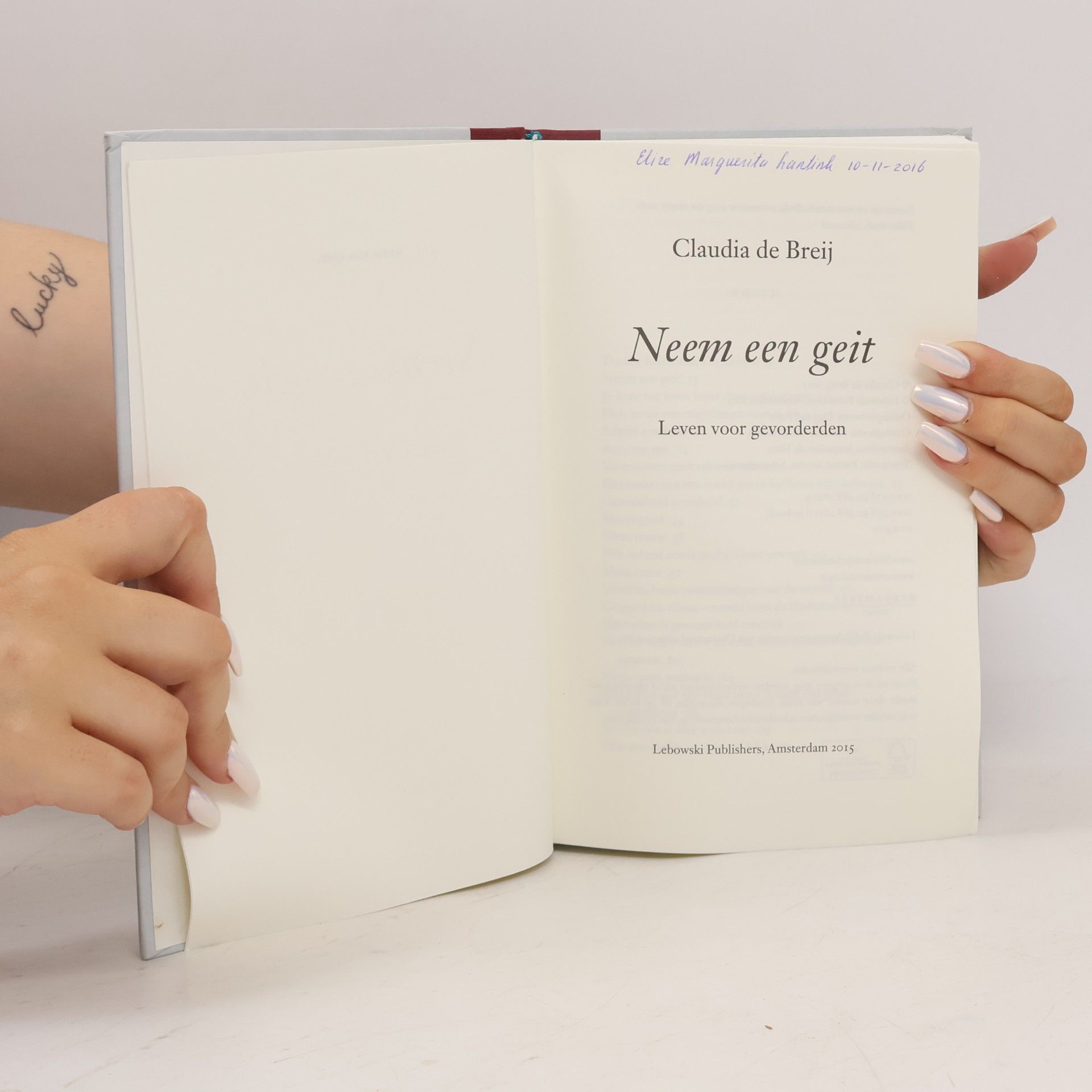 Claudia de Breij Neem een geit