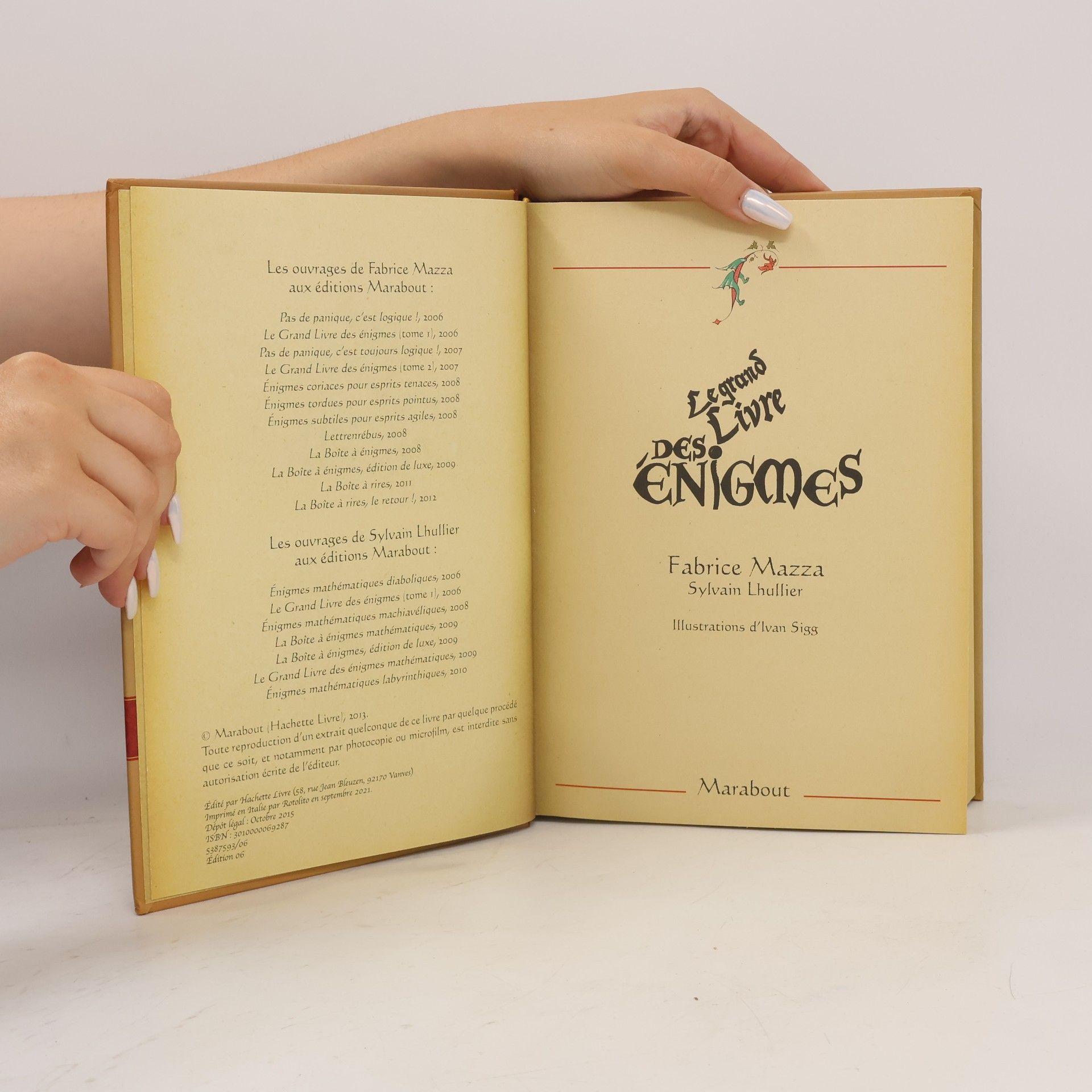 Various authors Lie Grand libre des Enigmes