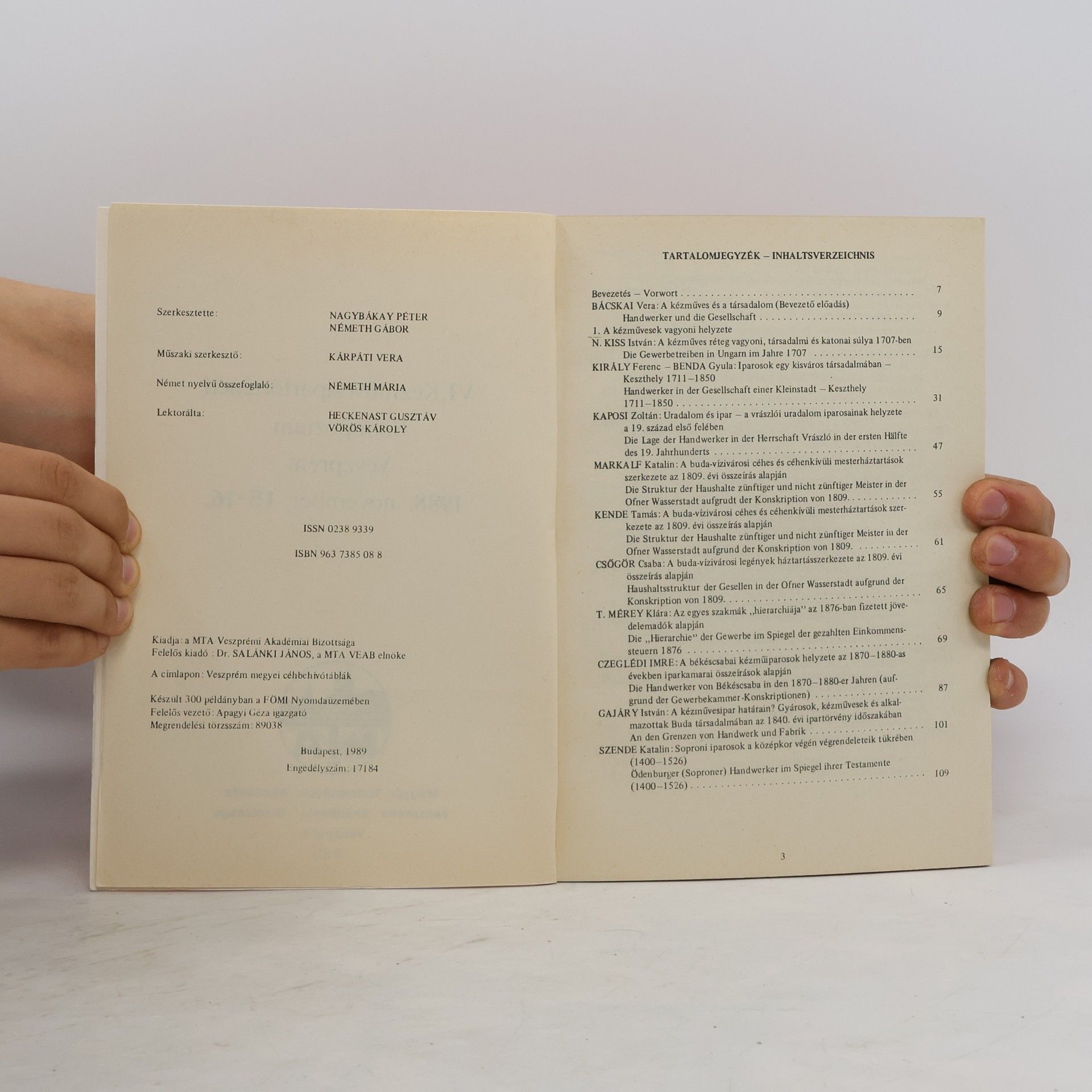 Péter Nagybákay Kézművesipartörténeti Szimpózium VI