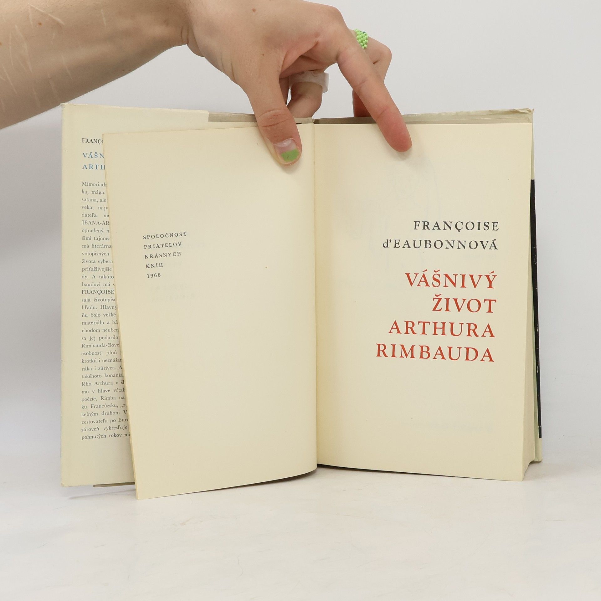 Françoise d. Eaubonne Vášnivý život Arthura Rimbauda