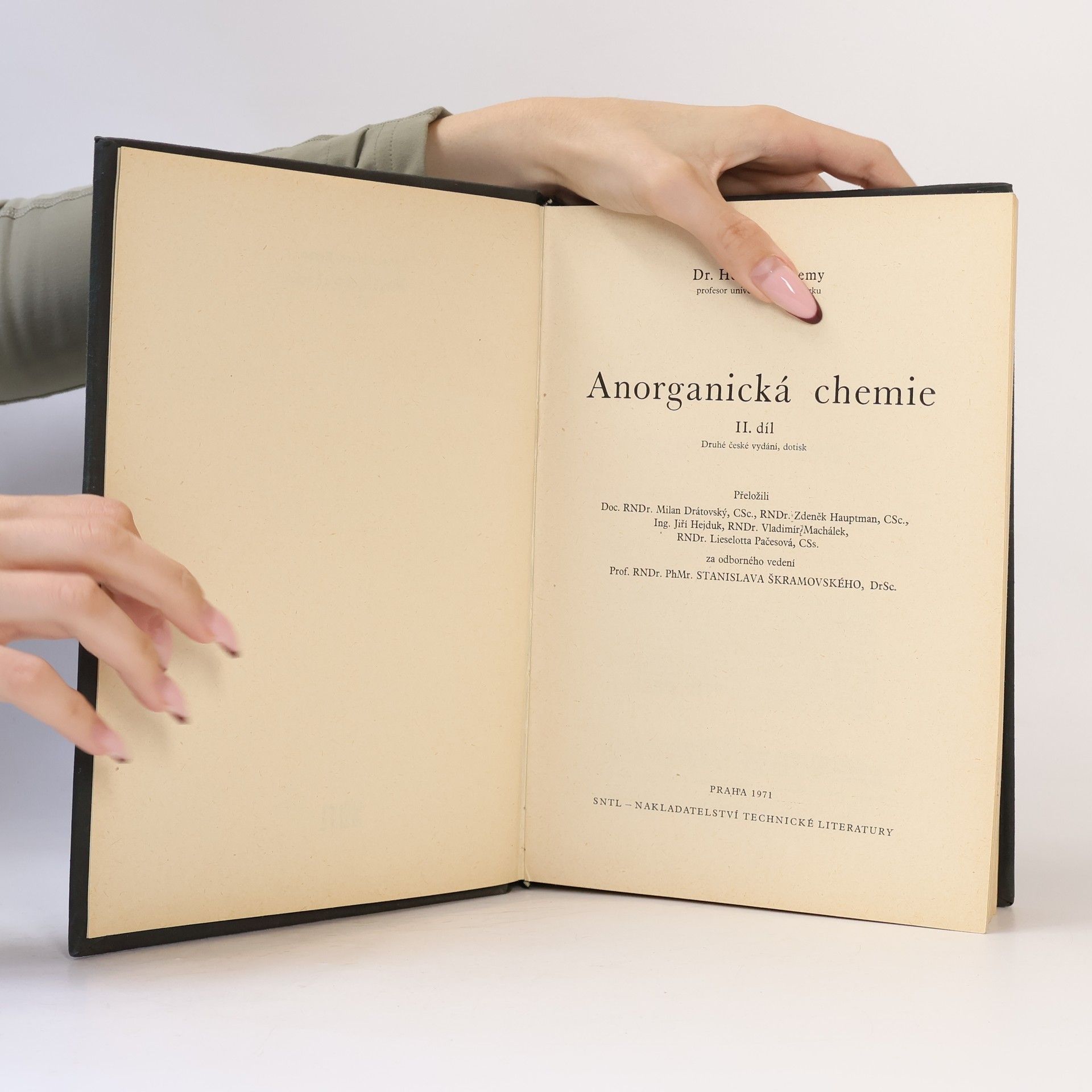 Heinrich Remy Anorganická chemie 2. díl