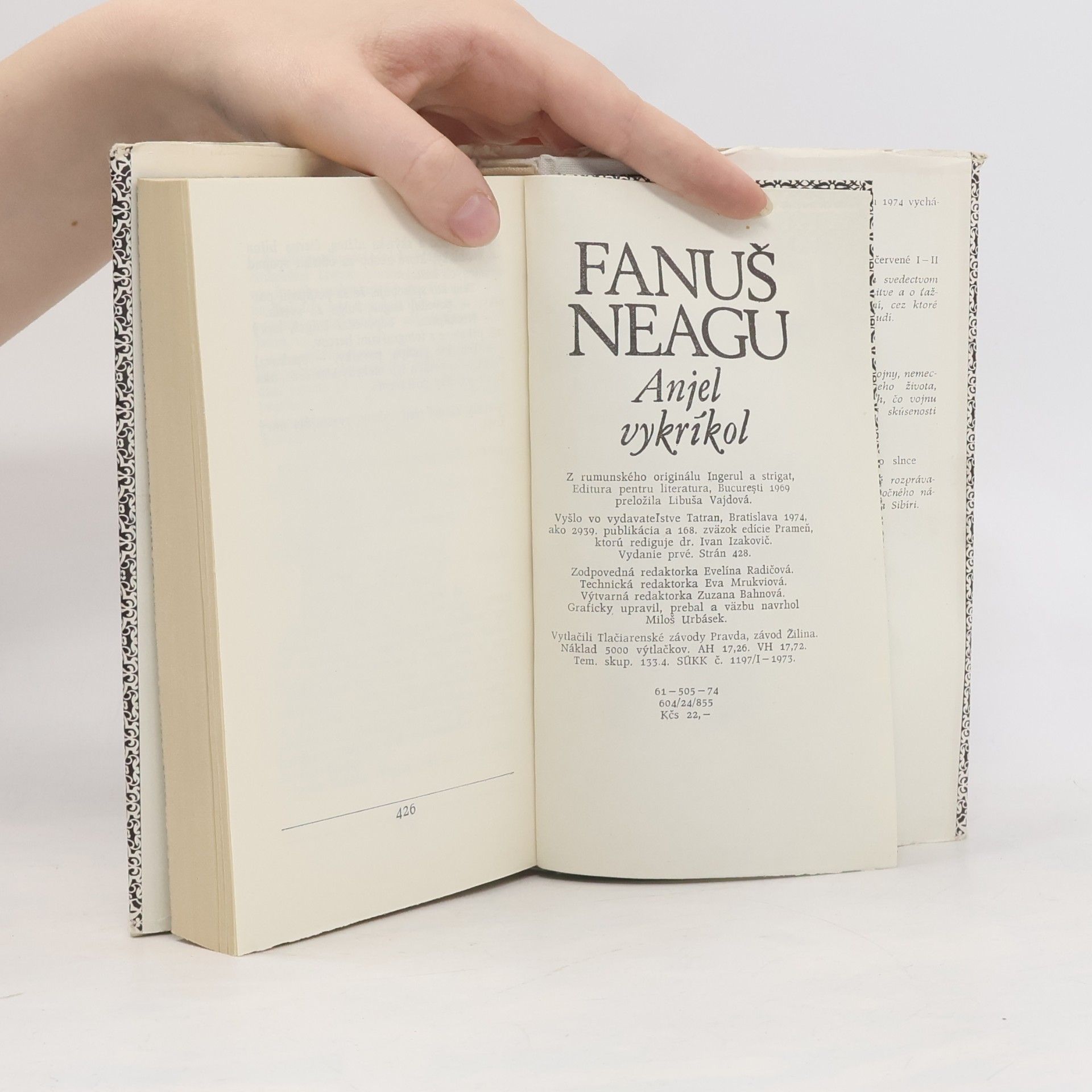 Fănuş Neagu Anjel výkríkol