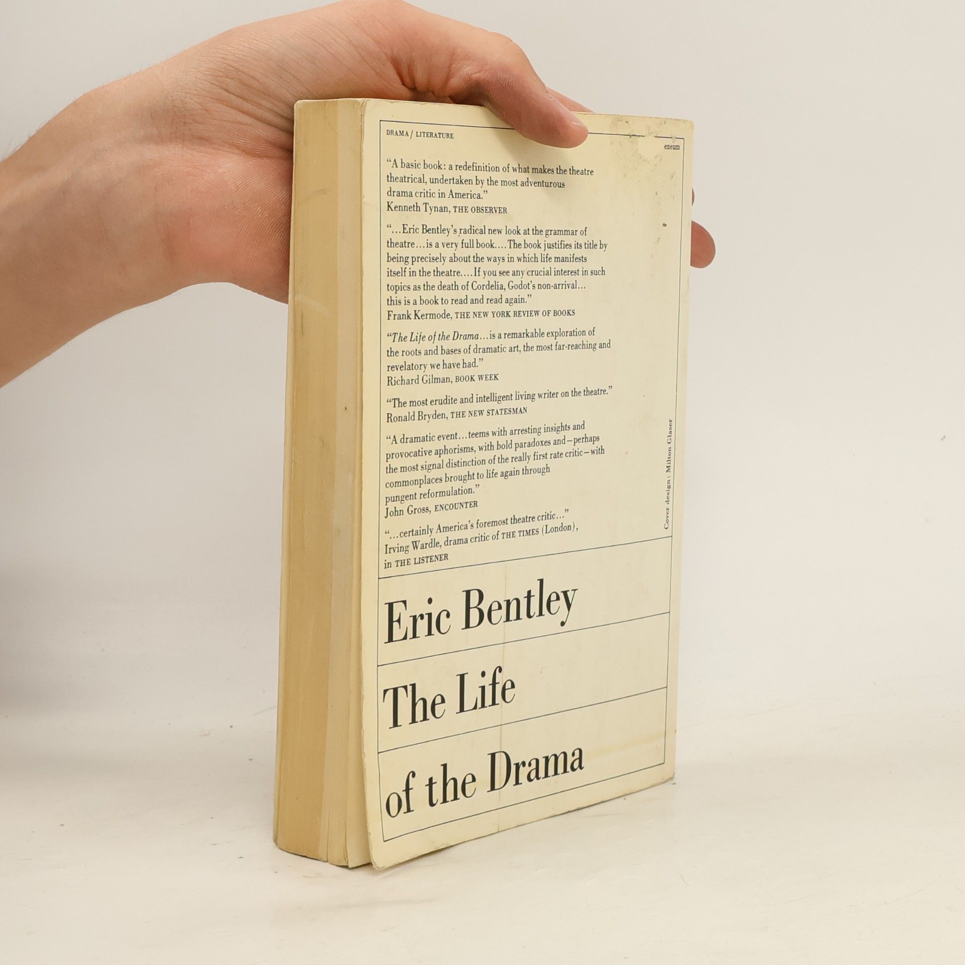 Eric Bentley The Life of the Drama