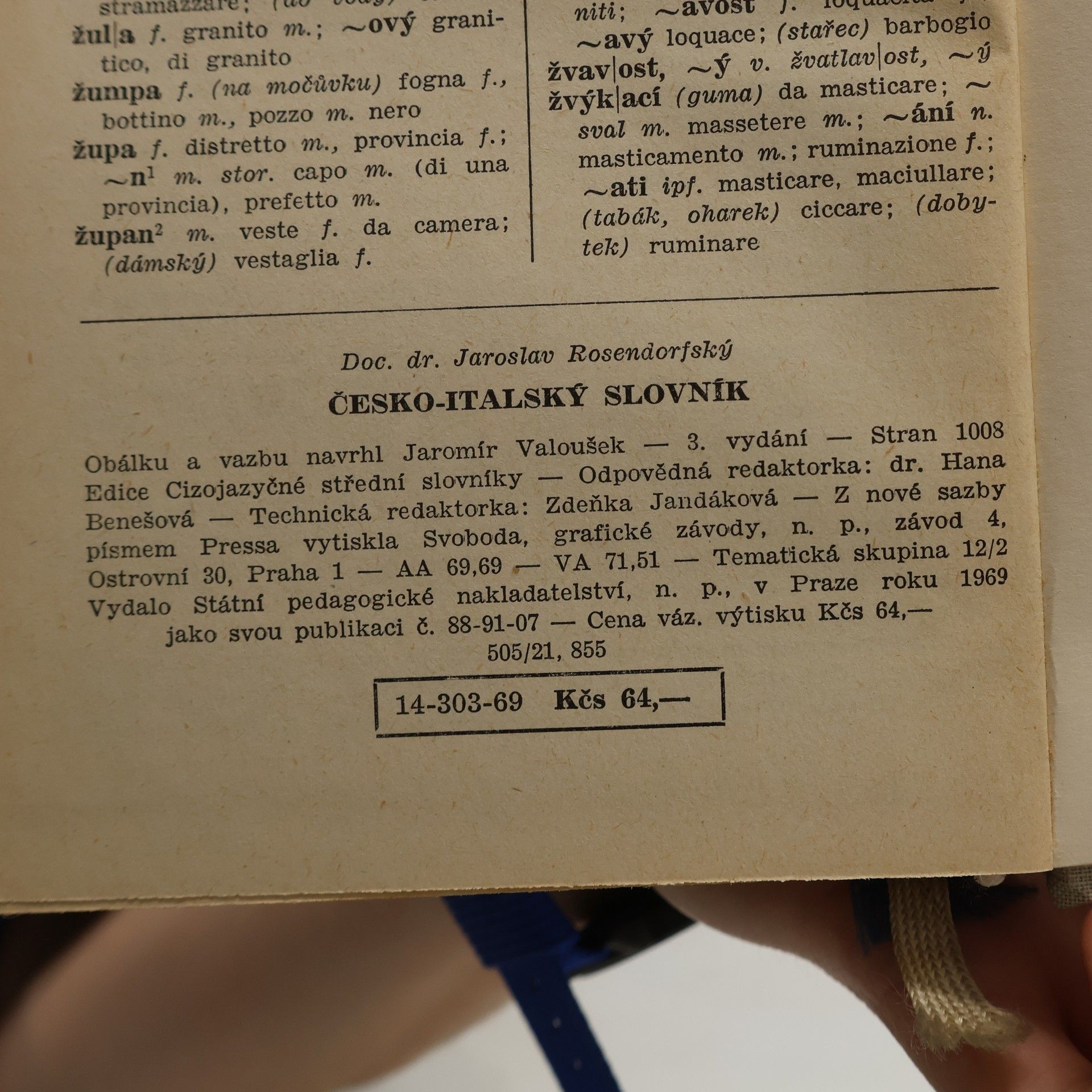 Jaroslav Rosendorfský Česko-italský slovník