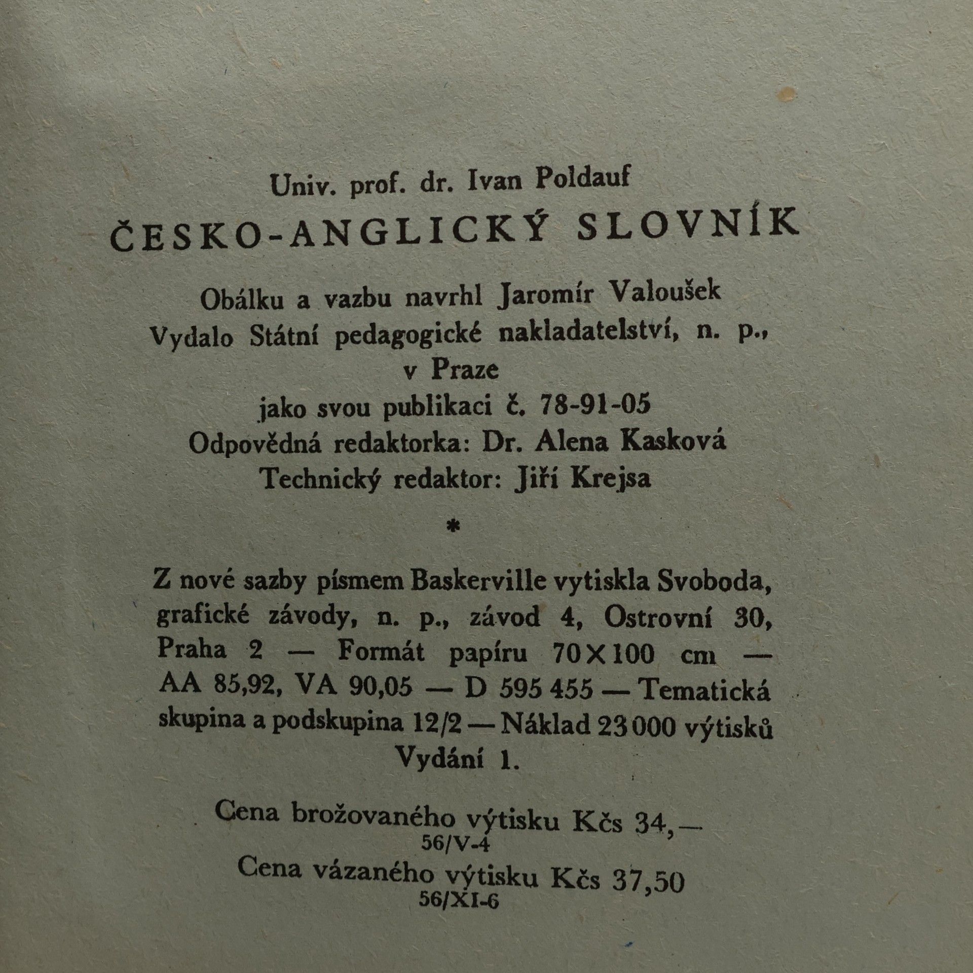 Ivan Poldauf Česko-anglický slovník