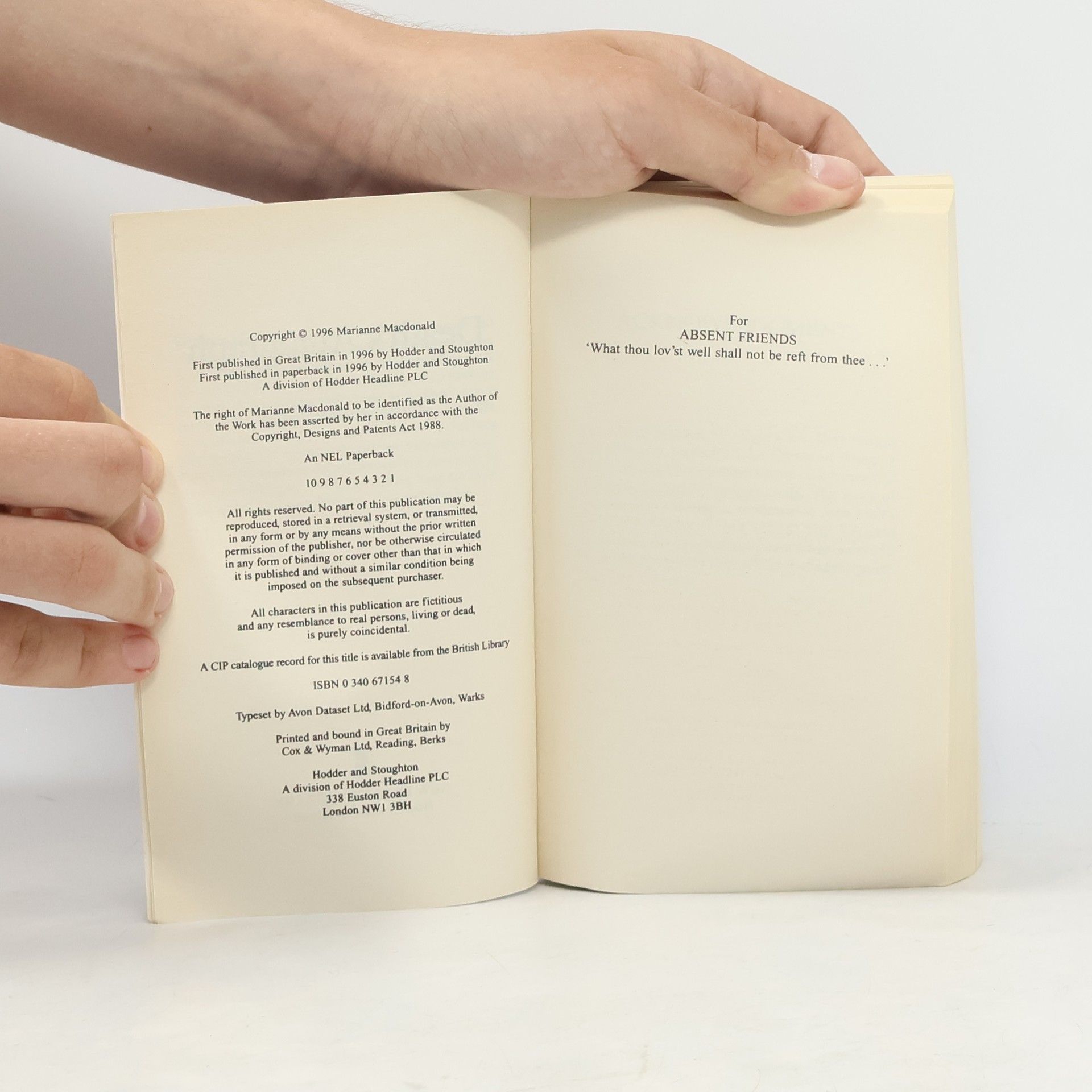 Marianne Macdonald Death's Autograph