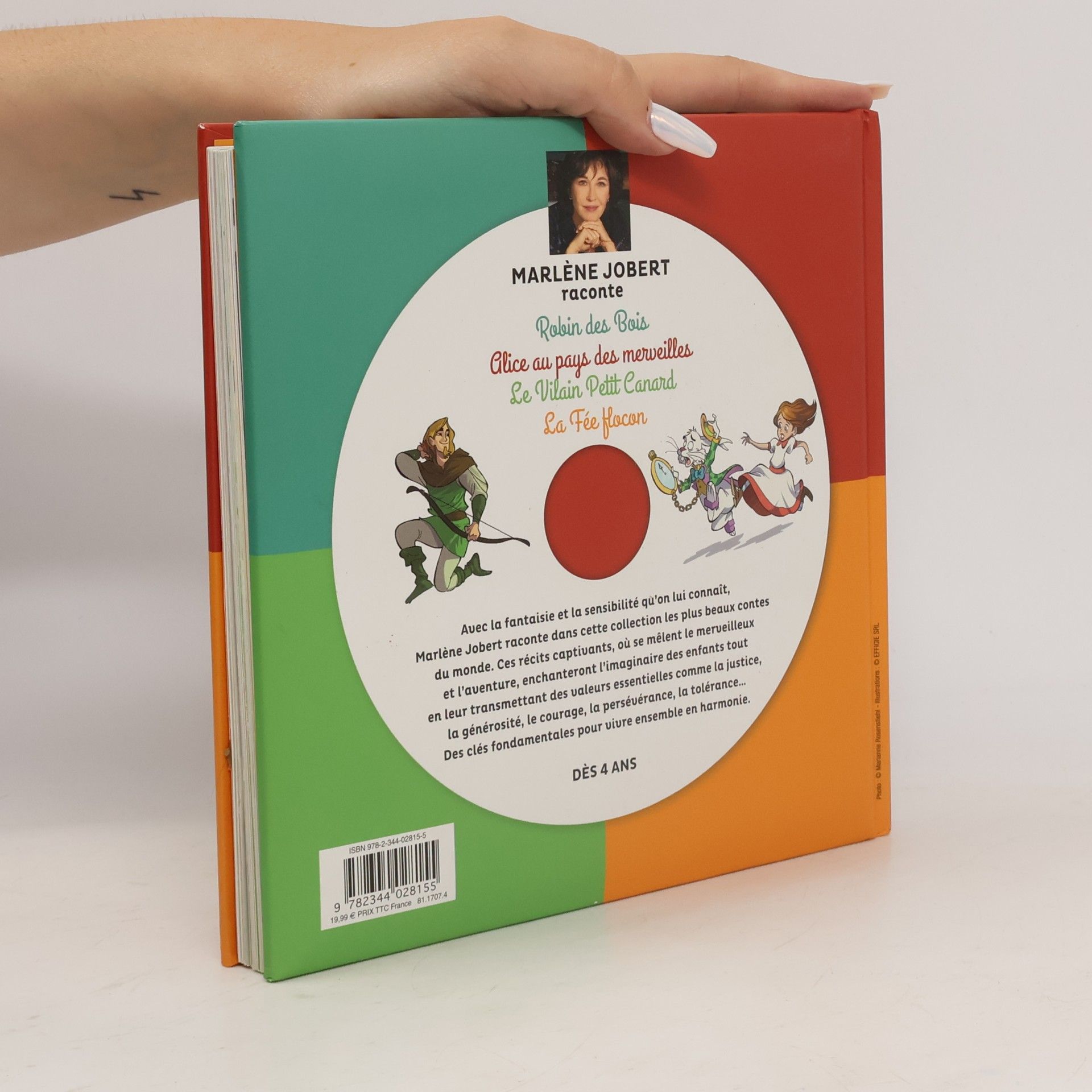 Marlene Jobert Marlène Jobert raconte Robin des Bois, Alice au pays des merveilles, Le Vilain Petit Canard, La Fée Flocon - Livre CD