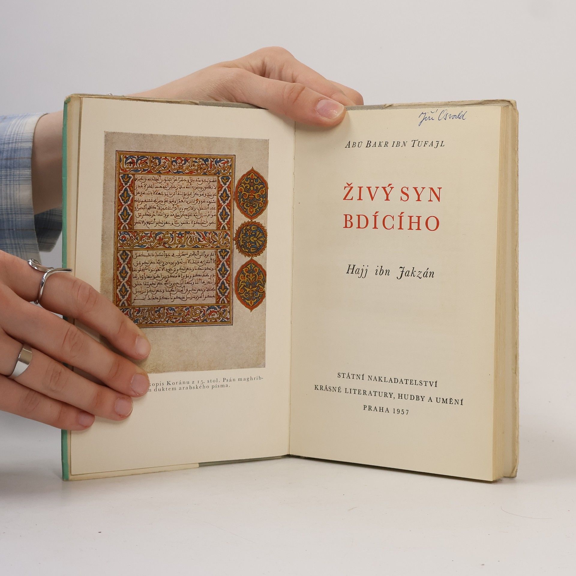 Abu Bakr Ibn Tufail Živý syn bdícího