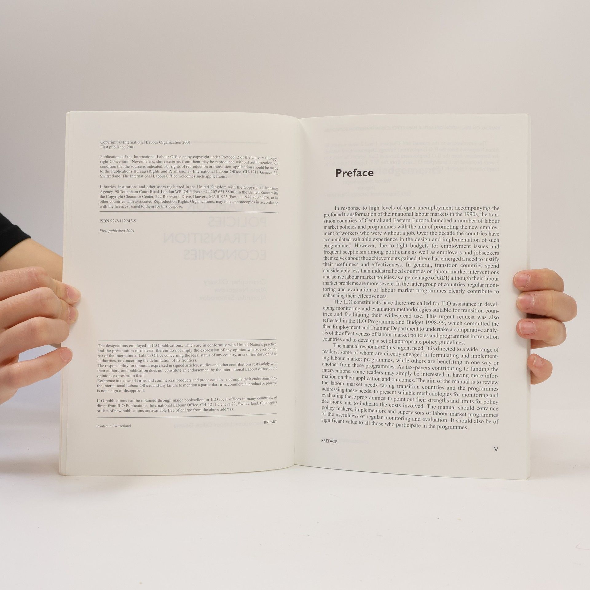 Christopher O'Leary Manual on Evaluation of Labour Market Policies in Transition Economies