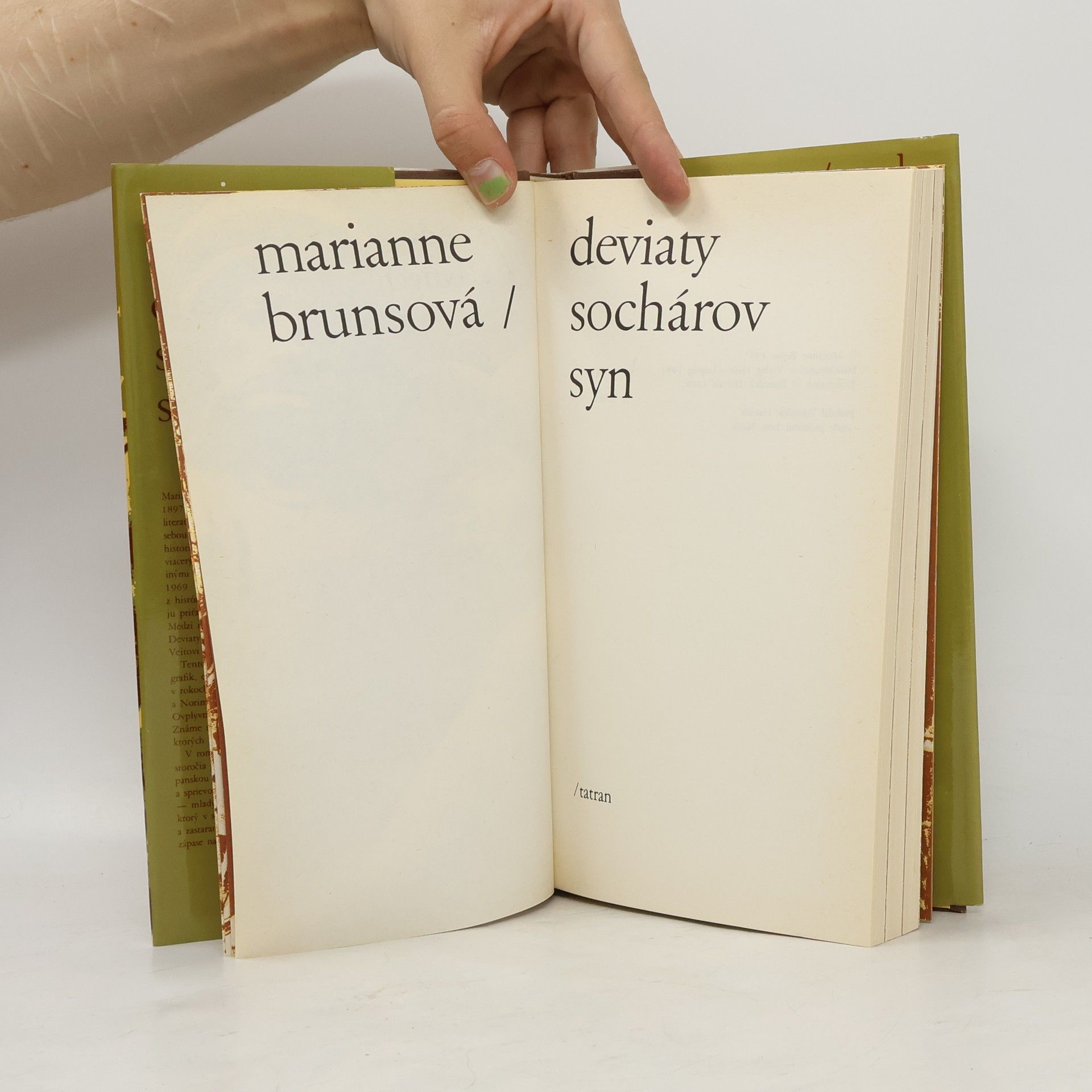 Marianne Bruns Deviaty sochárov syn