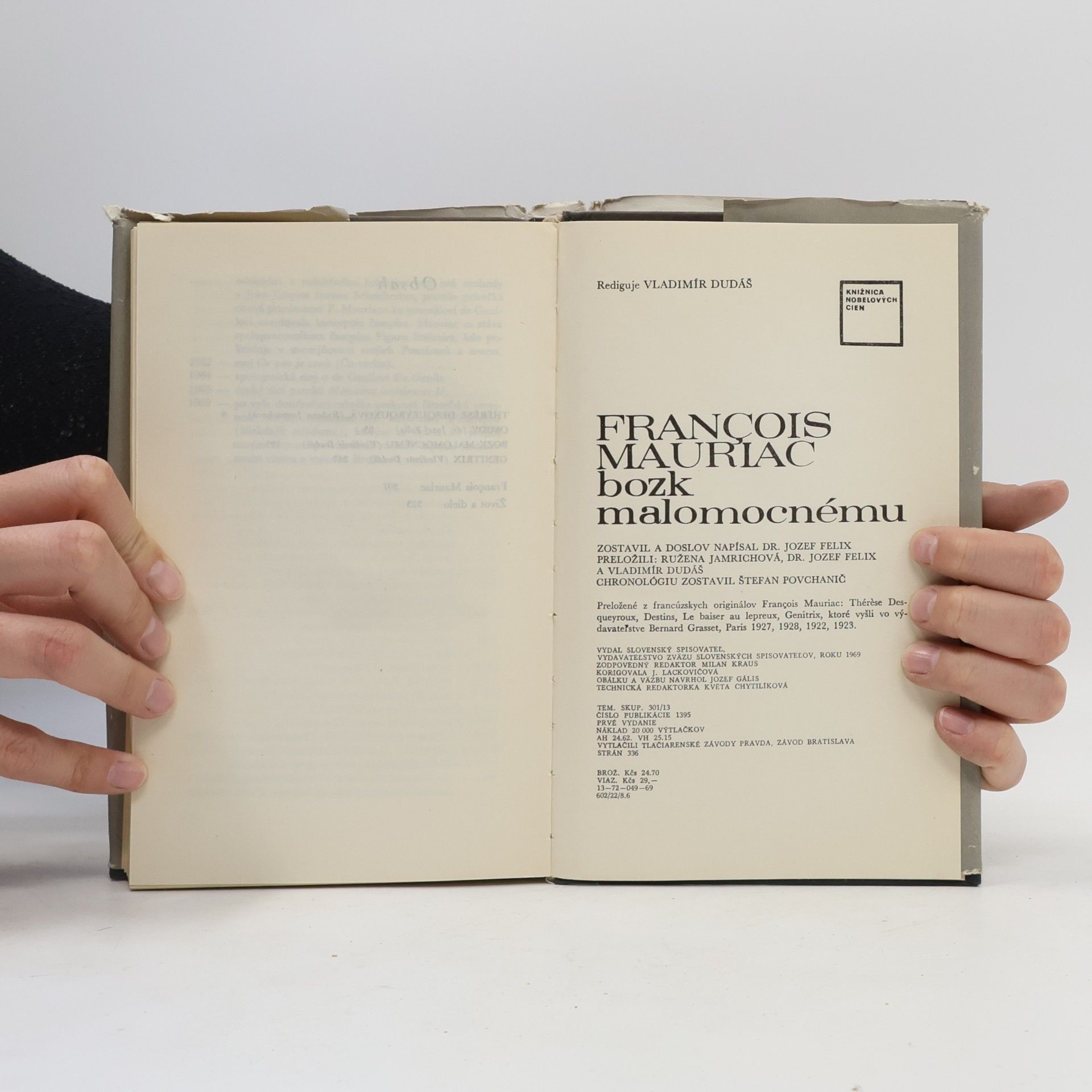 François Mauriac Bozk malomocnému