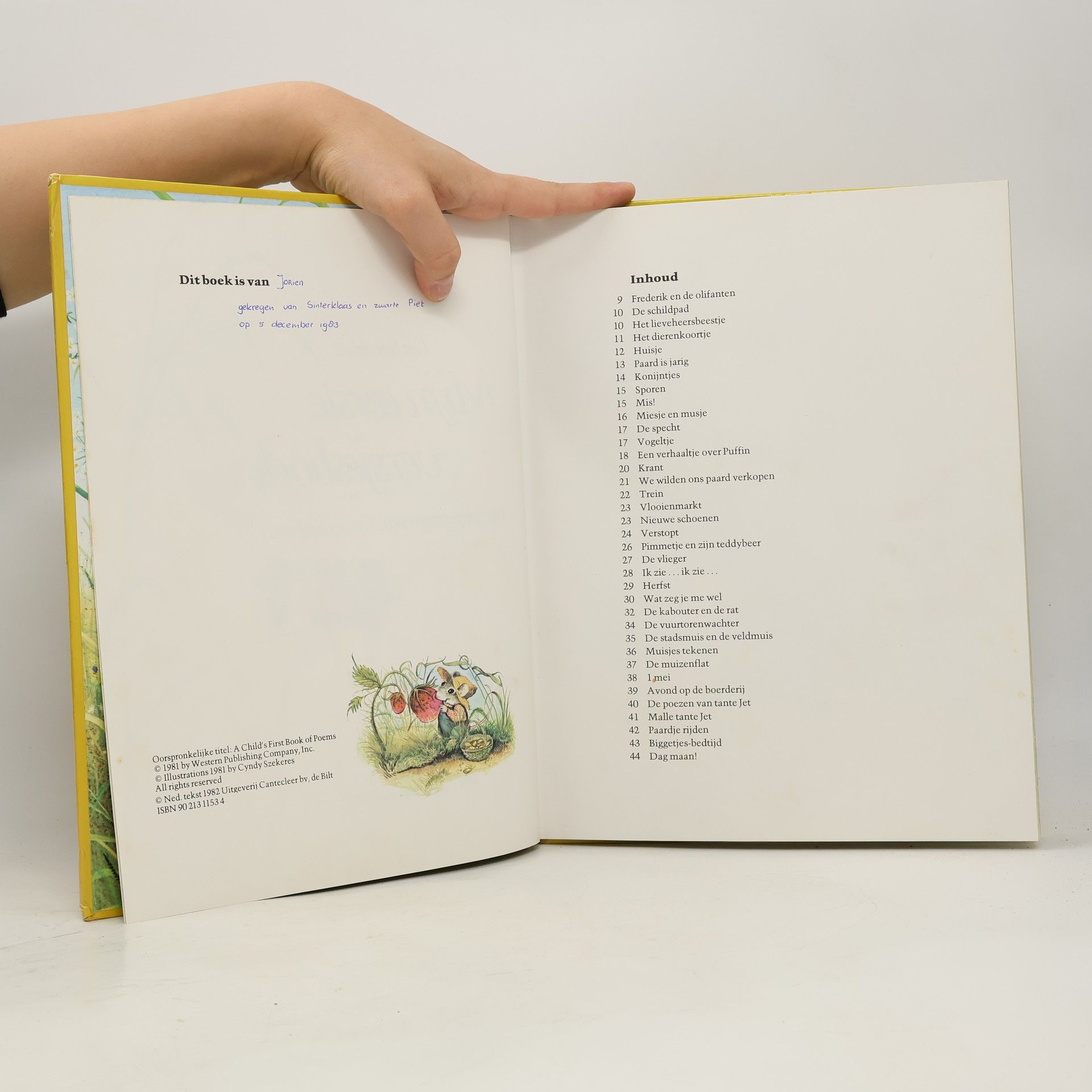 Lea Smulders Mijn eerste versjes-boek