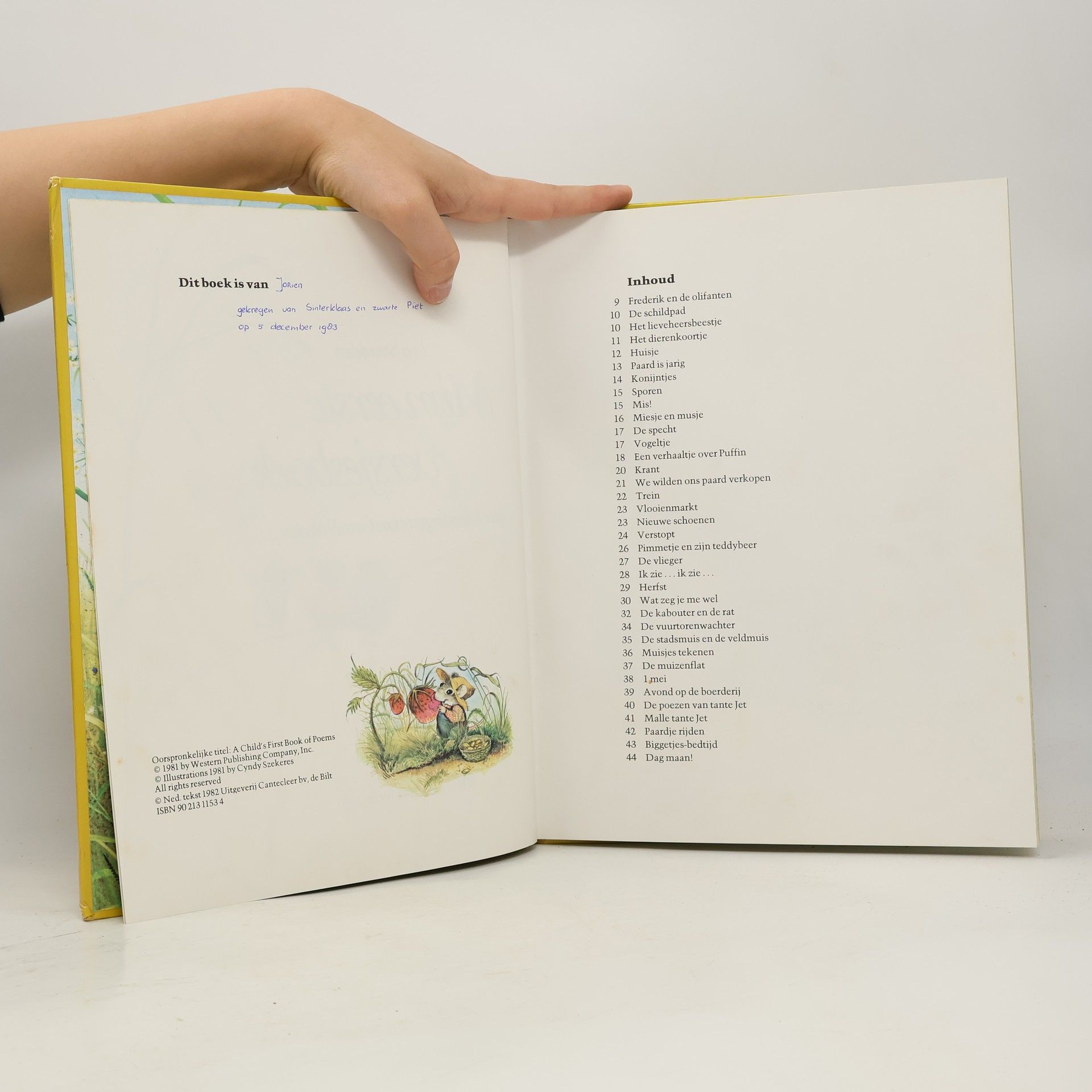 Lea Smulders Mijn eerste versjes-boek