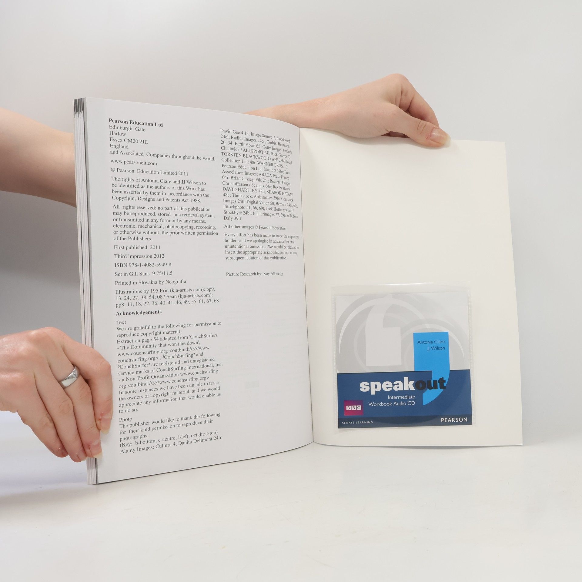 Antonia Clare Speakout. Intermediate. Workbook with key