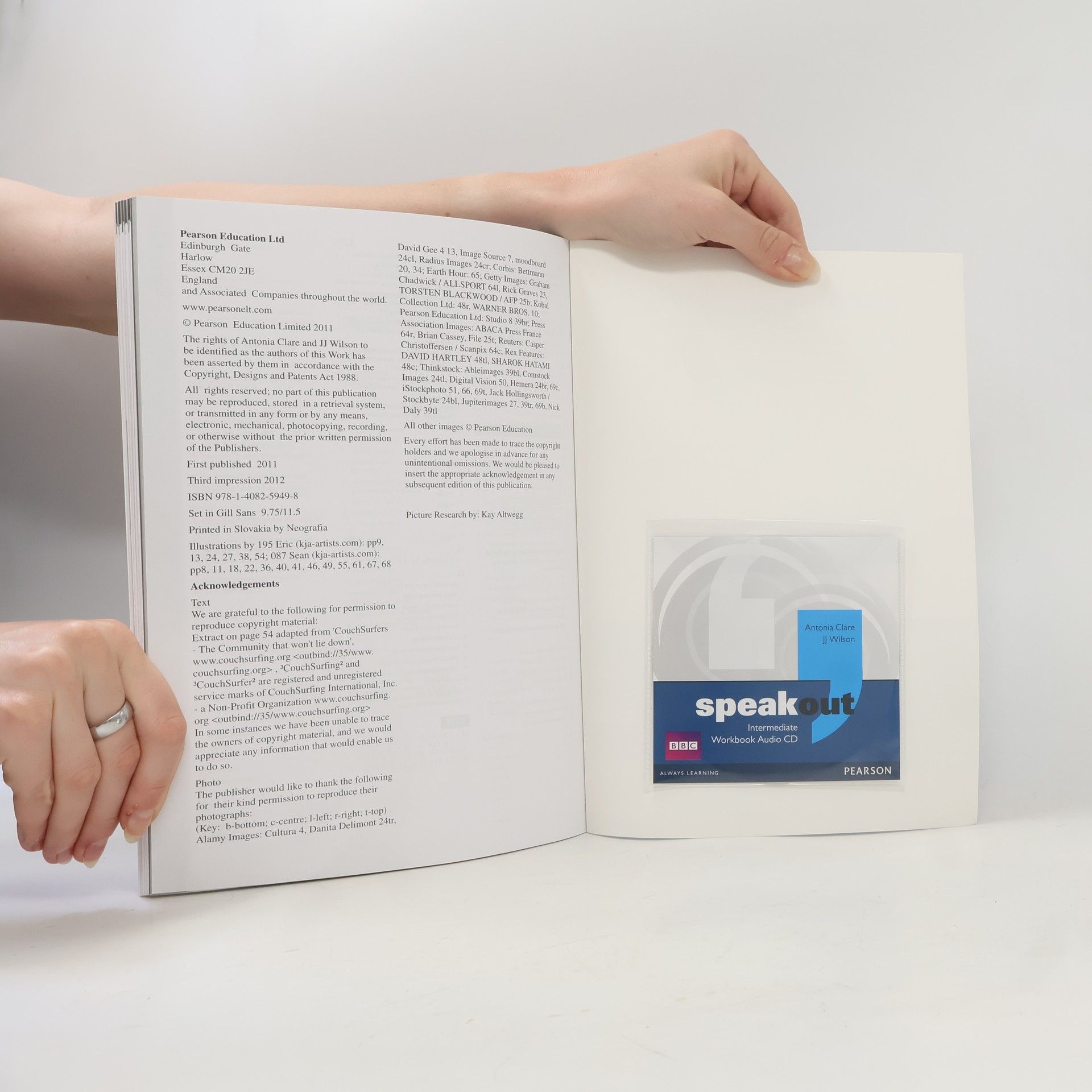 Antonia Clare Speakout. Intermediate. Workbook with key