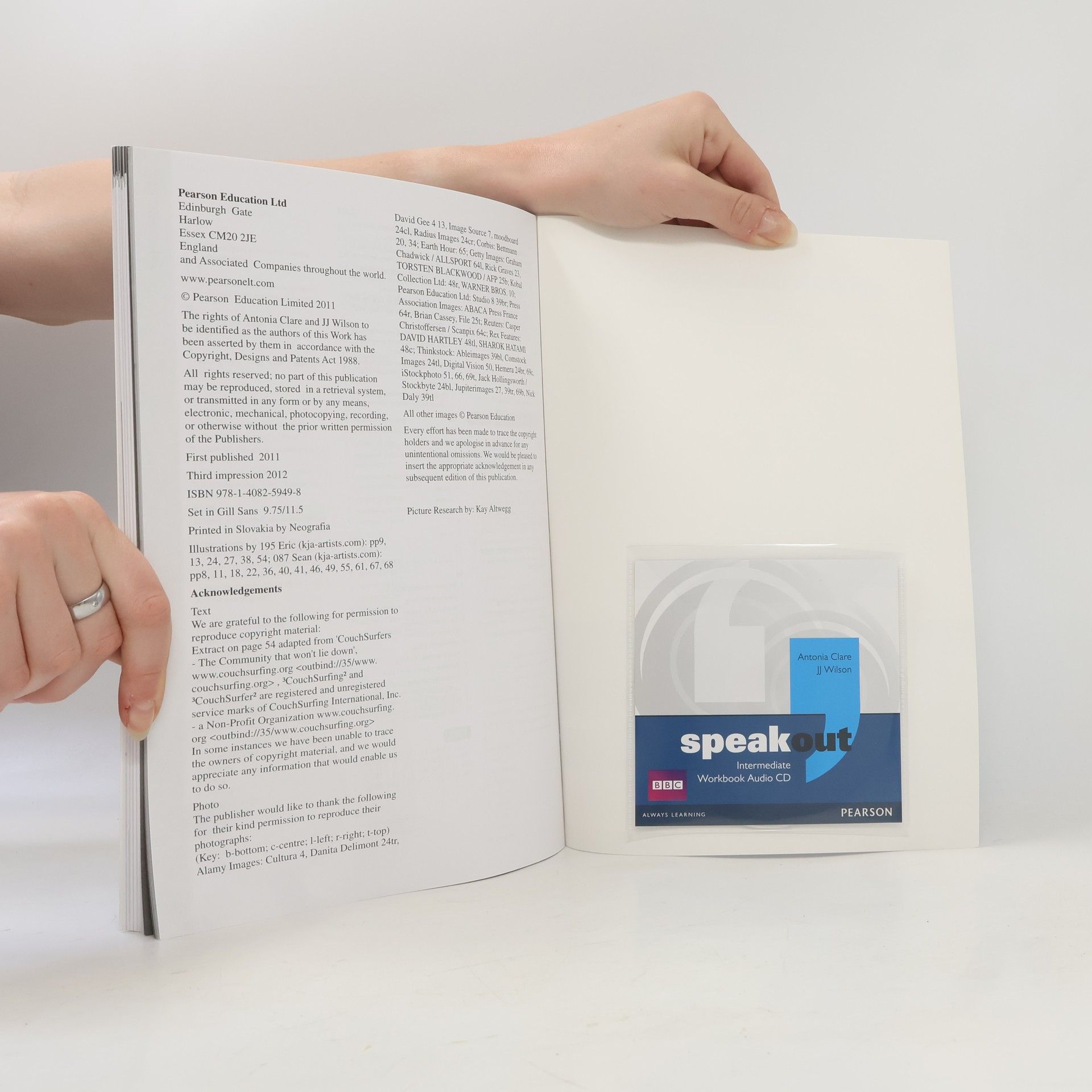 Antonia Clare Speakout. Intermediate. Workbook with key