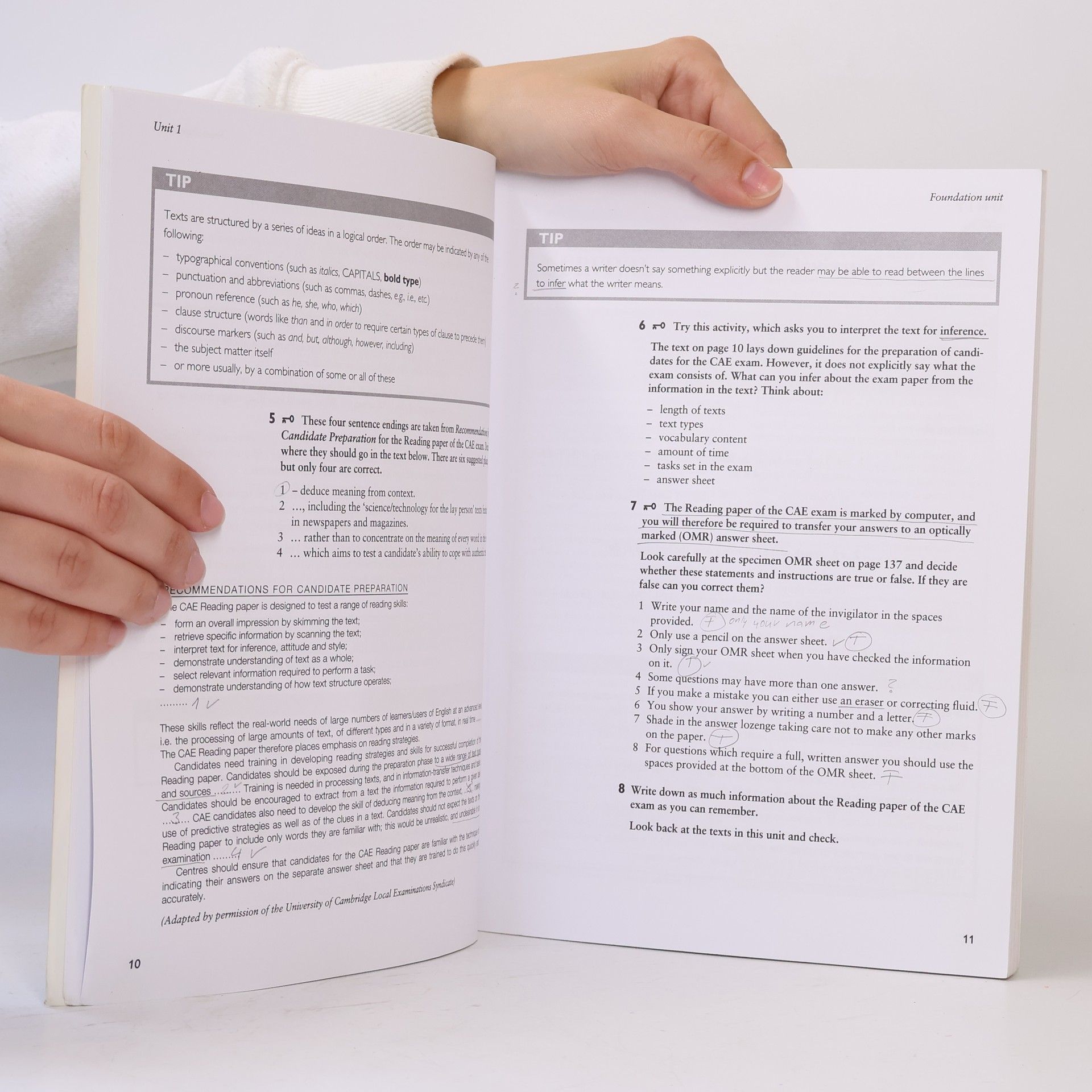 Diana Pye CAE Reading Skills