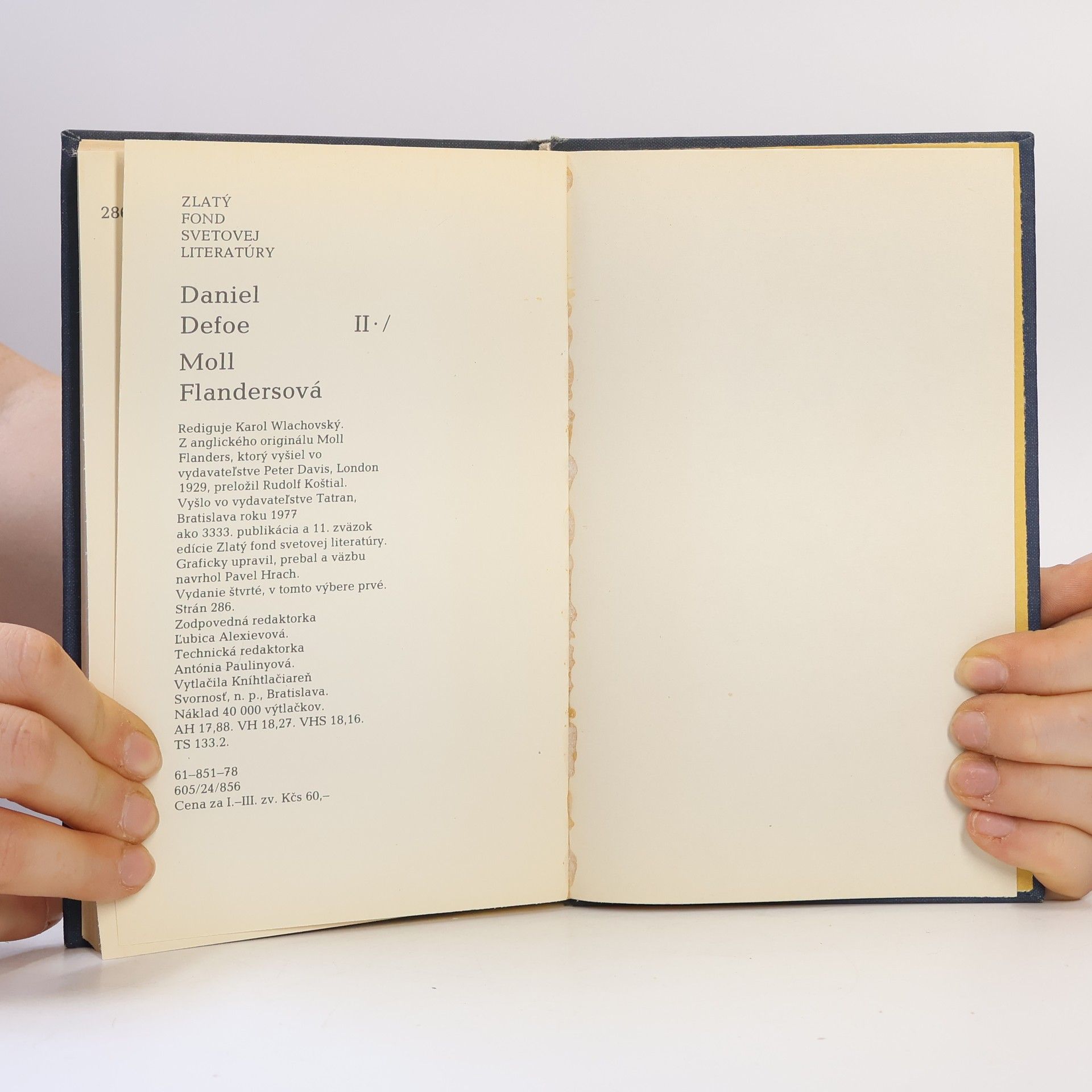 Daniel Defoe Moll Flandersová