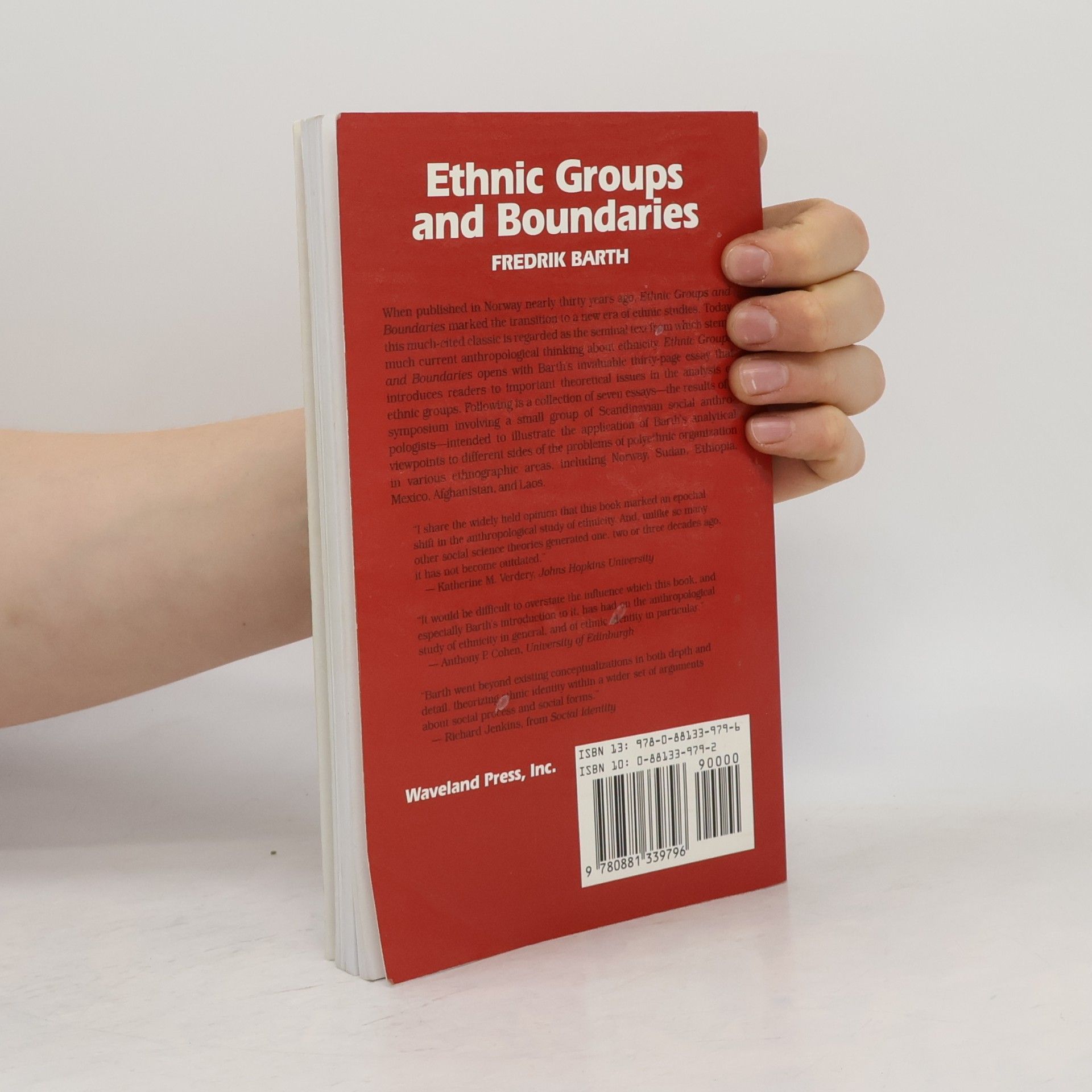 Fredrik Barth Ethnic Groups and Boundaries