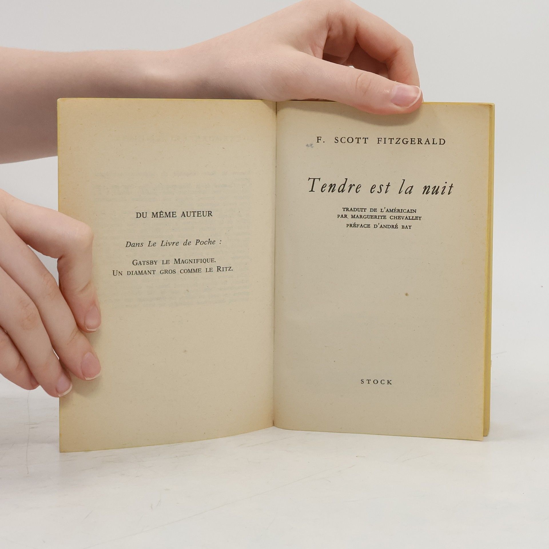 Francis Scott Fitzgerald Tendre est la nuit