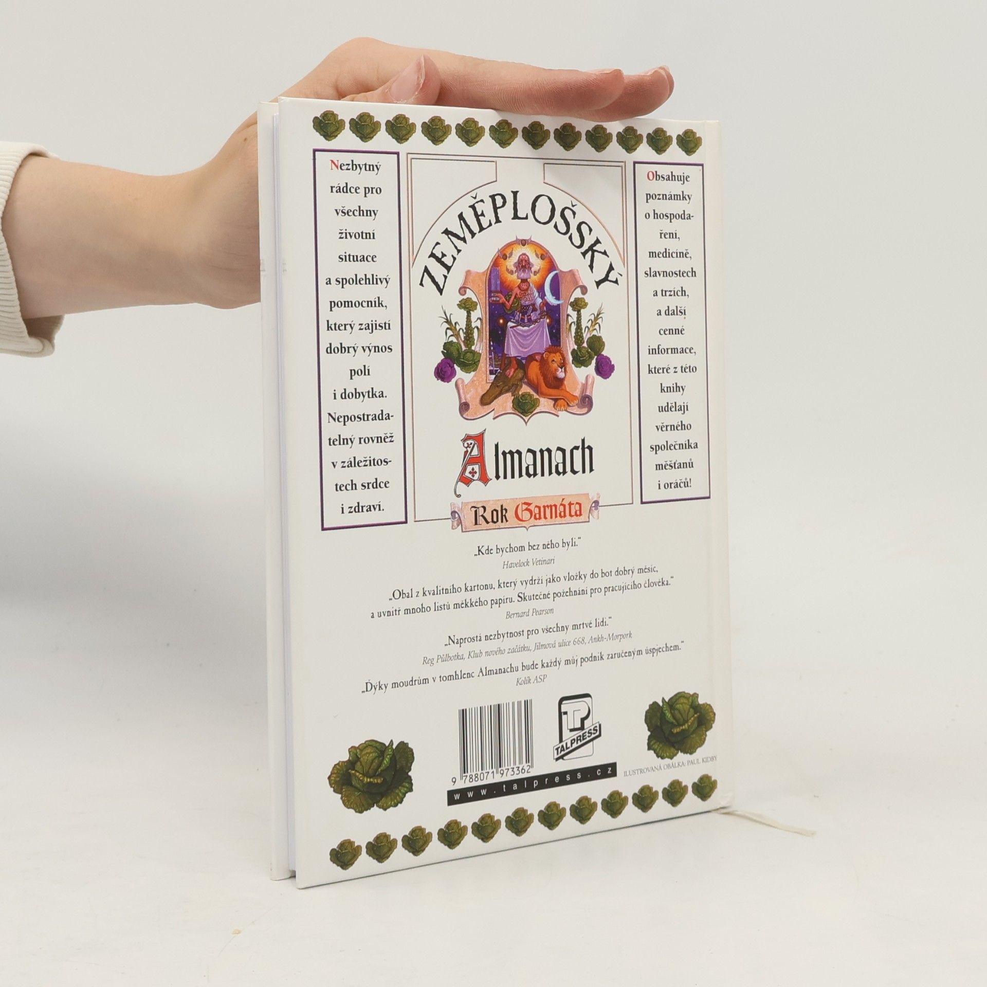 Terry Pratchett Světoznámý zeměplošský almanach pro rok garnáta: pro město Ankh-Morpork a přilehlé zemědělské oblasti