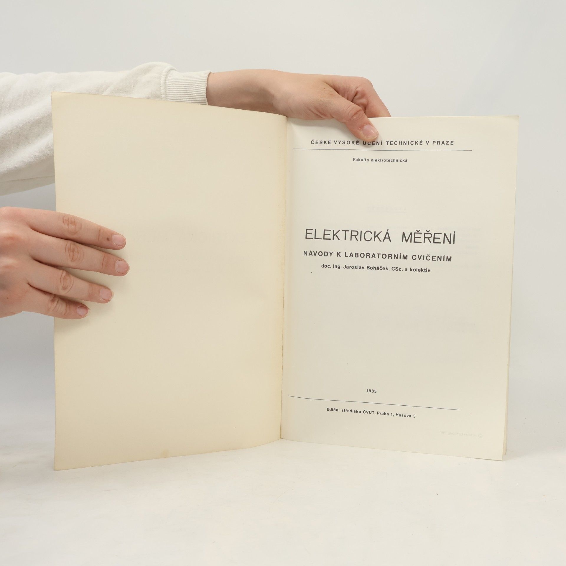 Jaroslav Boháček Elektrická měření