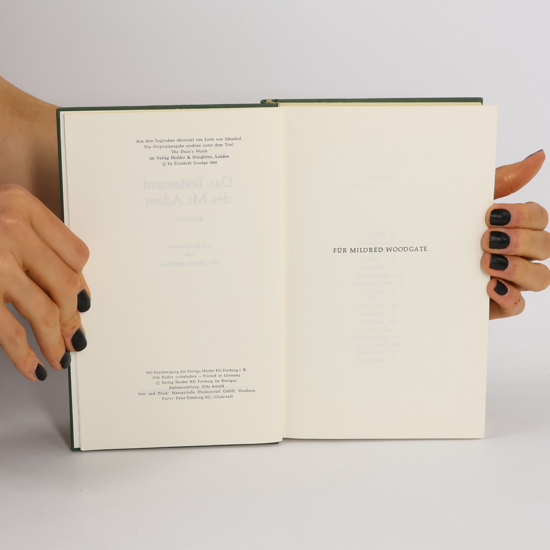 Elizabeth Goudge Das Testament des Mr. Adam