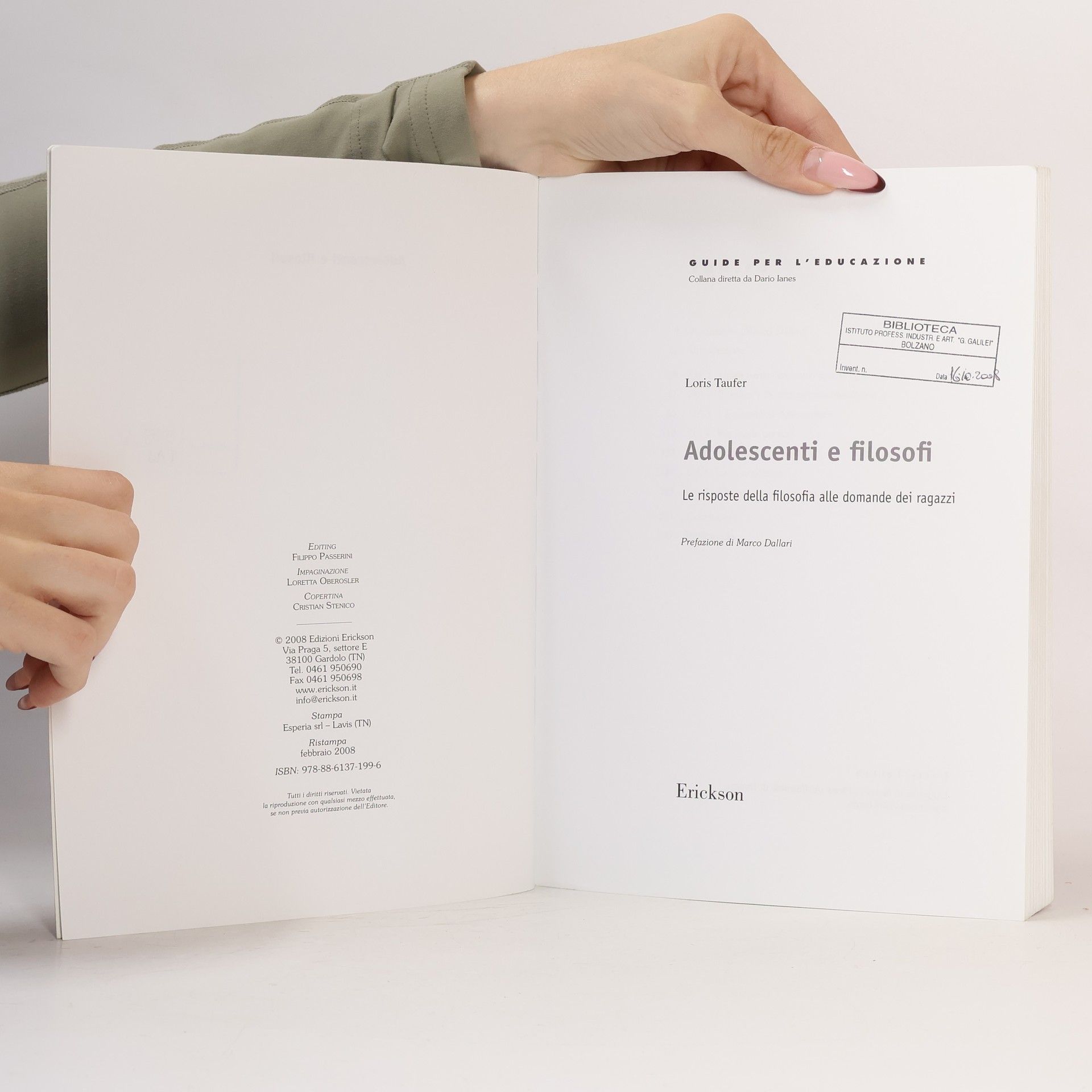 Loris Taufer Guide per l'educazione - 8: Adolescenti e filosofi