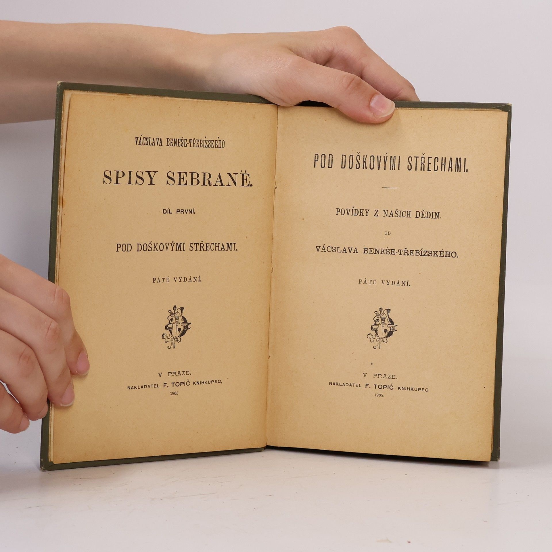 Václav Beneš Třebízský Sebrané spisy I. Pod doškovými střechami