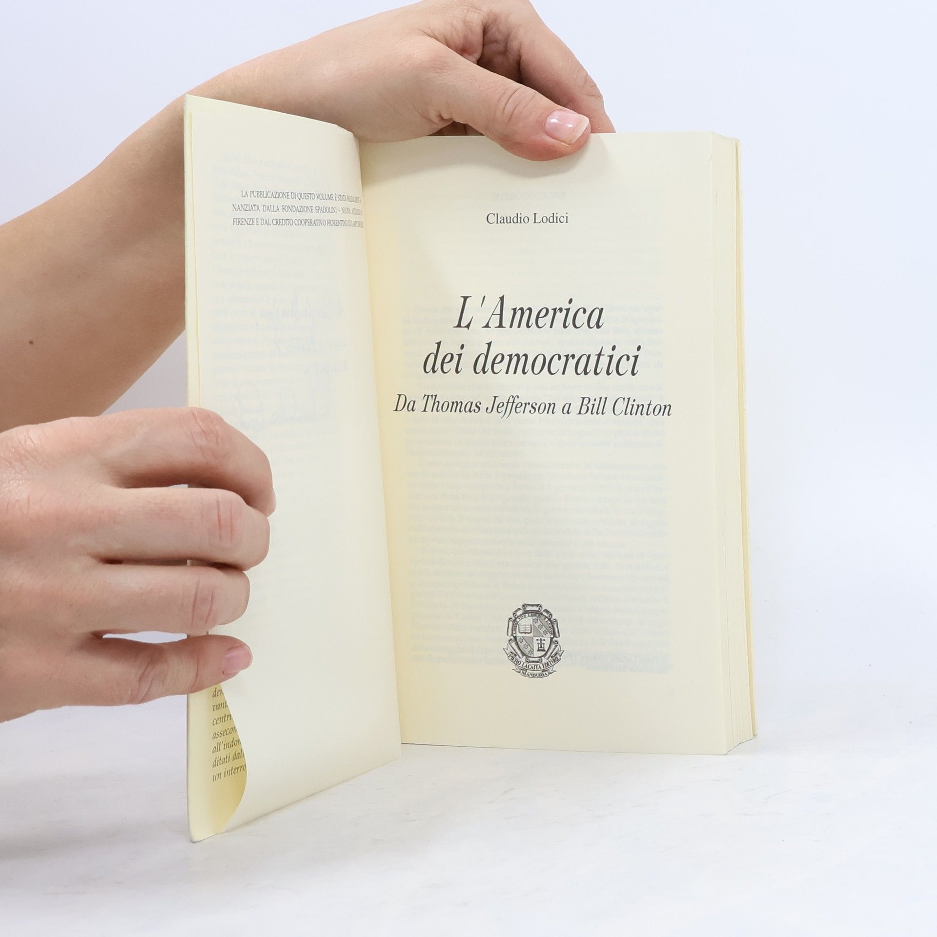Thomas Jefferson L' America dei democratici