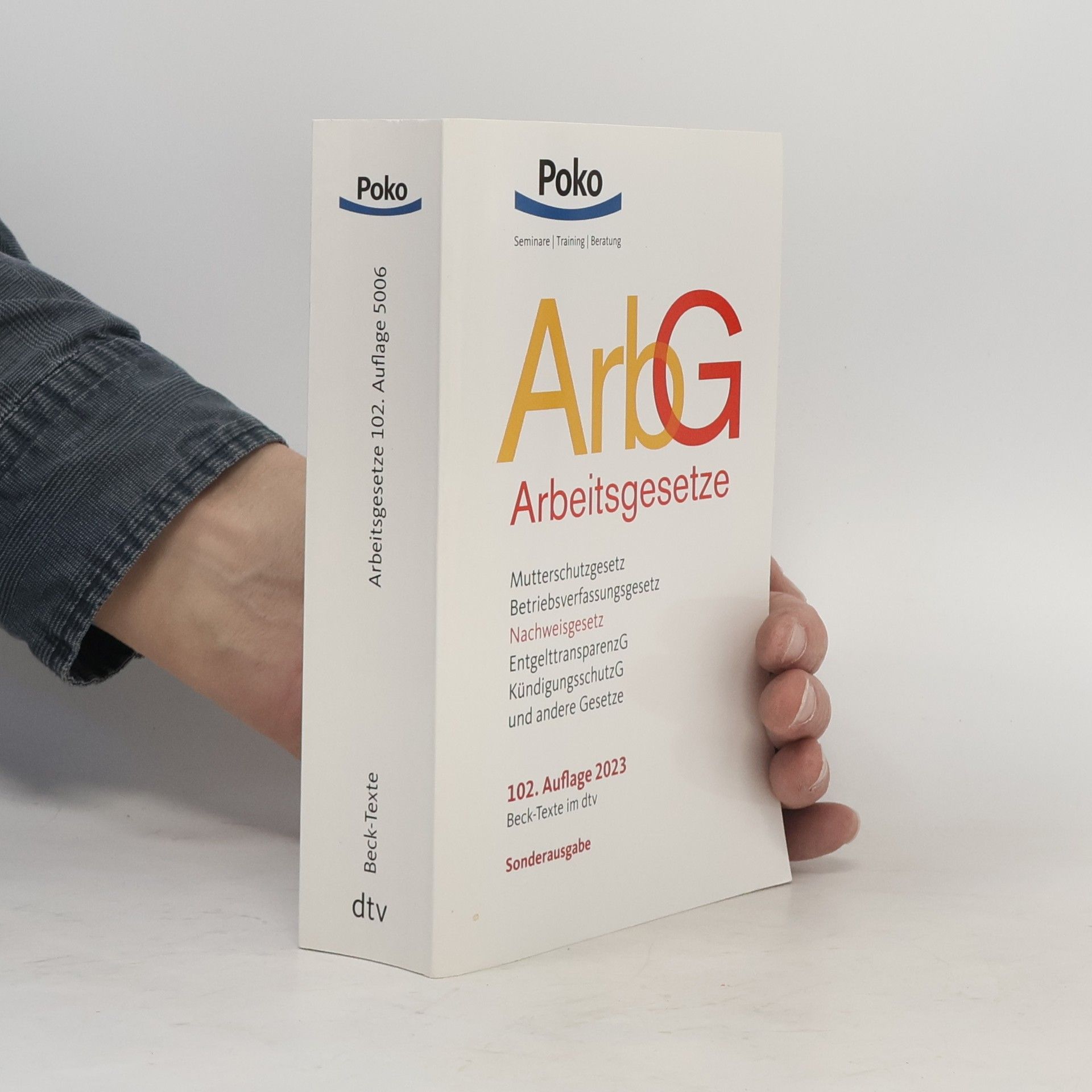 Collectif d'auteurs ArbG Arbeitsgesetze