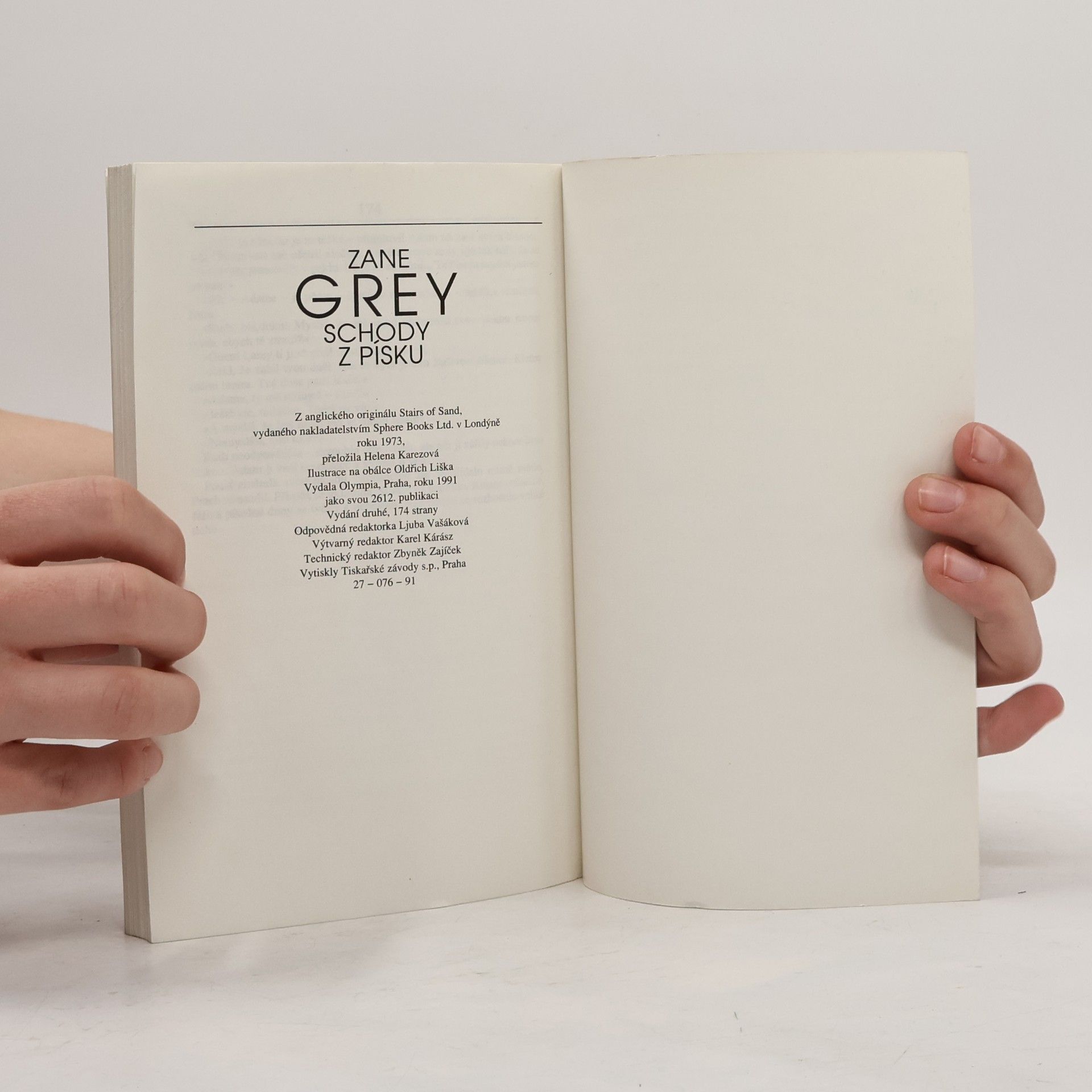 Zane Grey Schody z písku