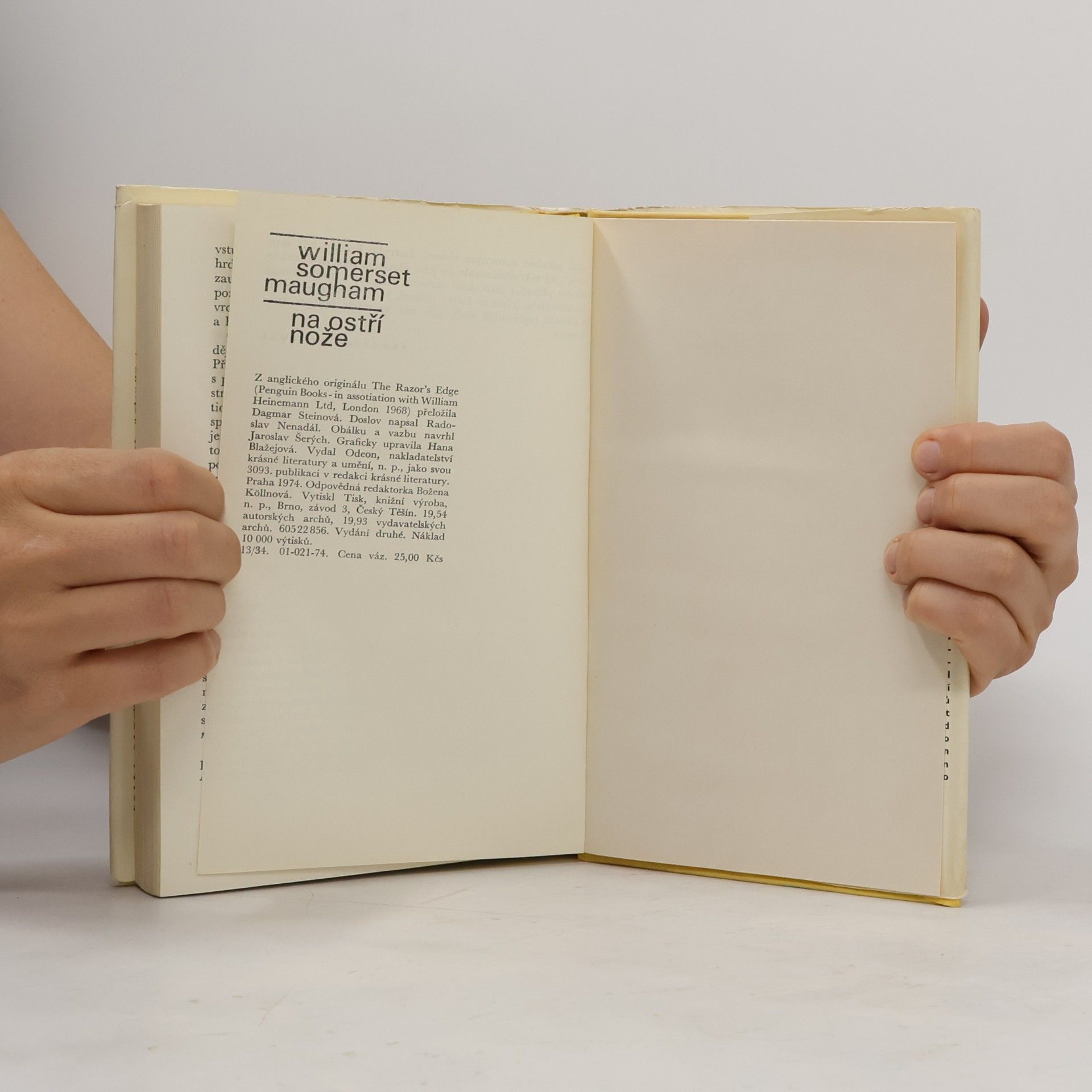 William Somerset Maugham Na ostří nože