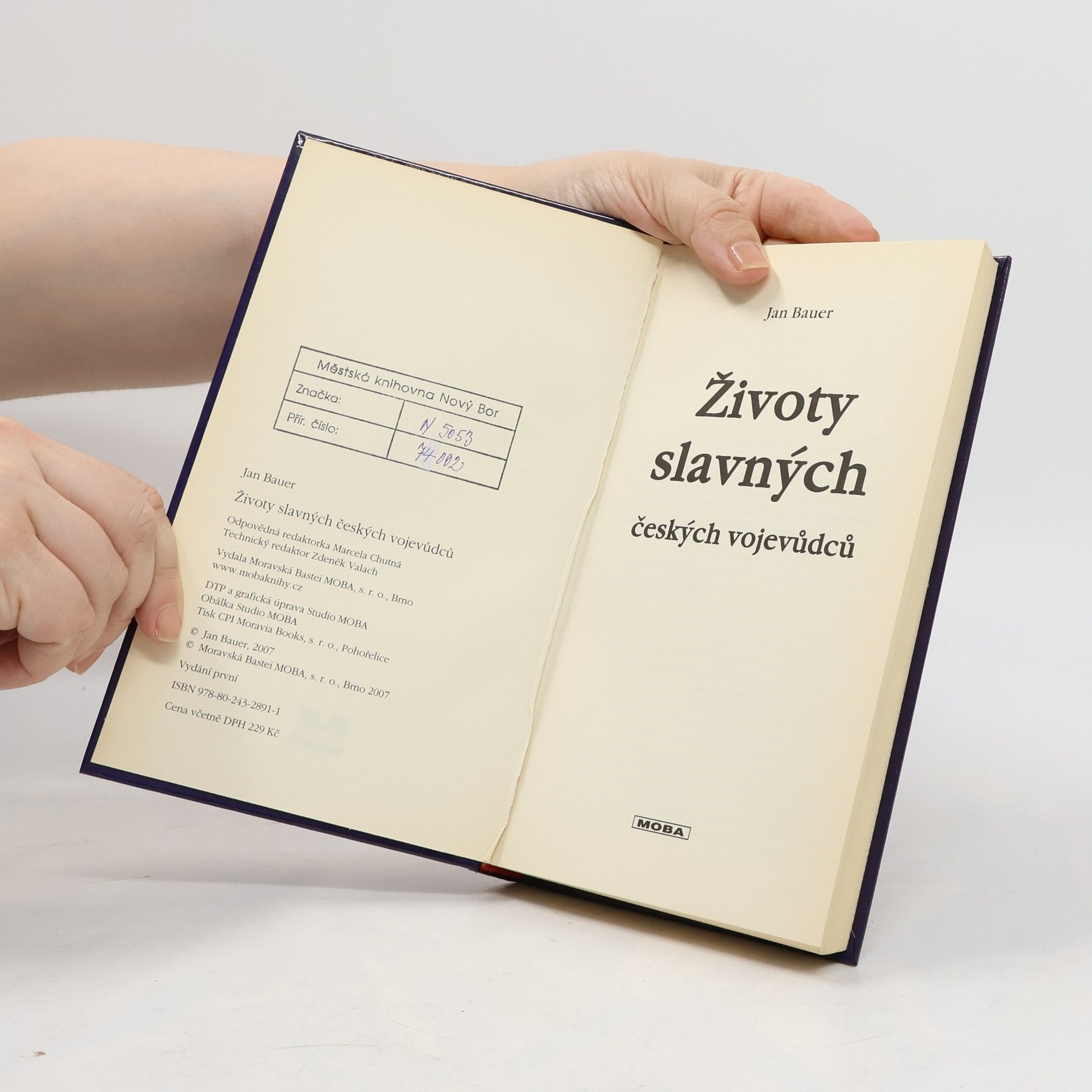 Jan Bauer Životy slavných českých vojevůdců