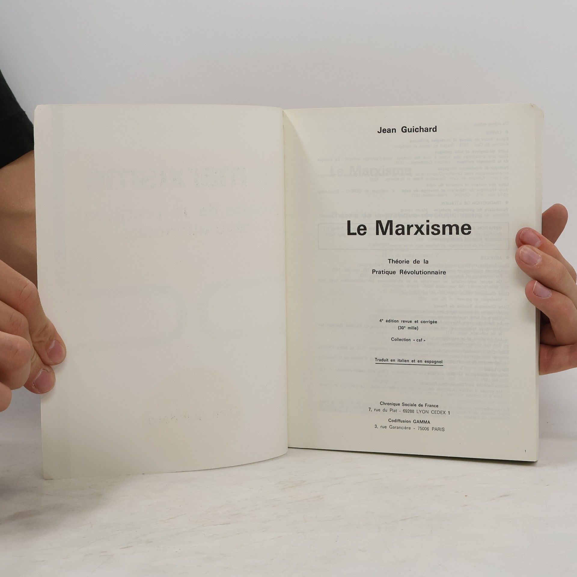 Jean Guichard Le Marxisme