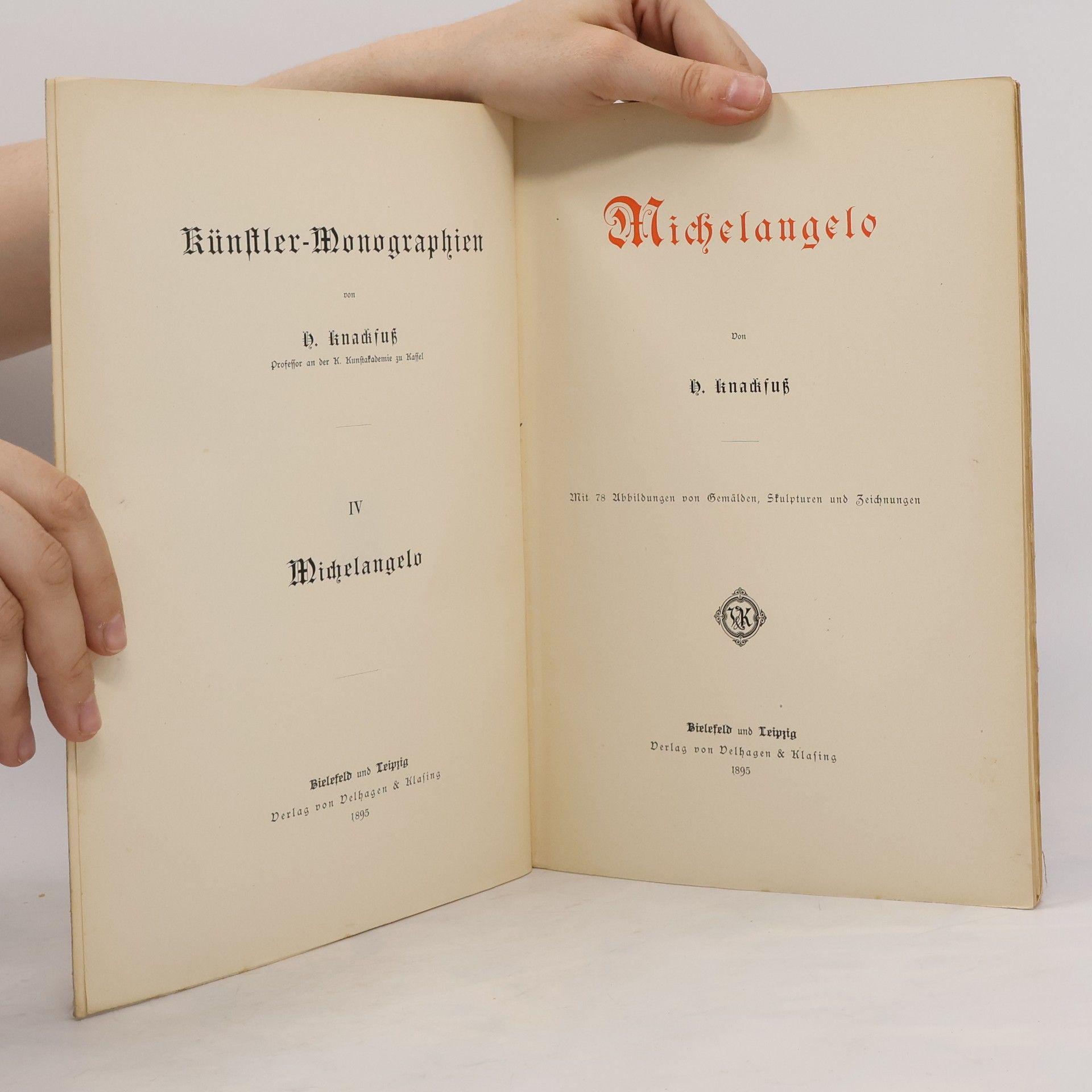 Hubert Knackfuss Künstler Monographien - Michelangelo