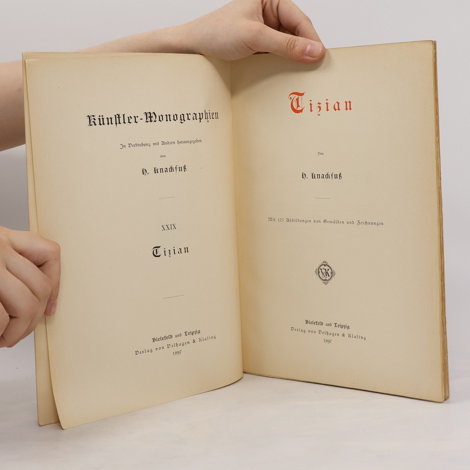 Velhagn Künstler Monographien. Tizian