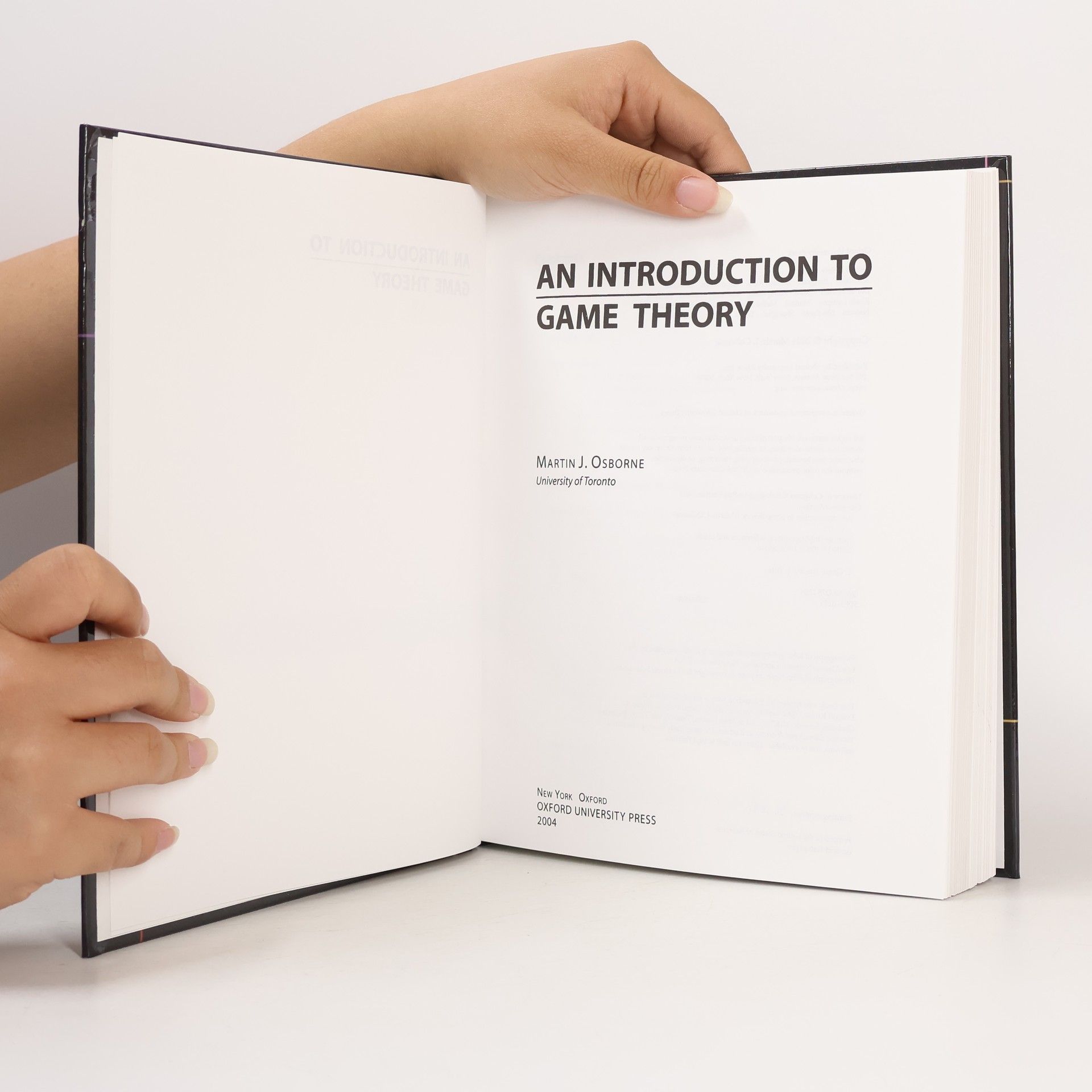 Martin J. Osborne An Introduction to Game Theory