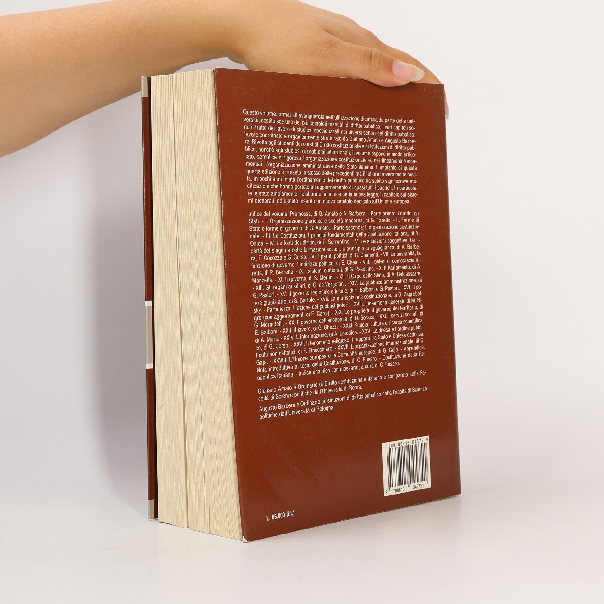 Giuliano Amato Strumenti: Manuale di diritto pubblico