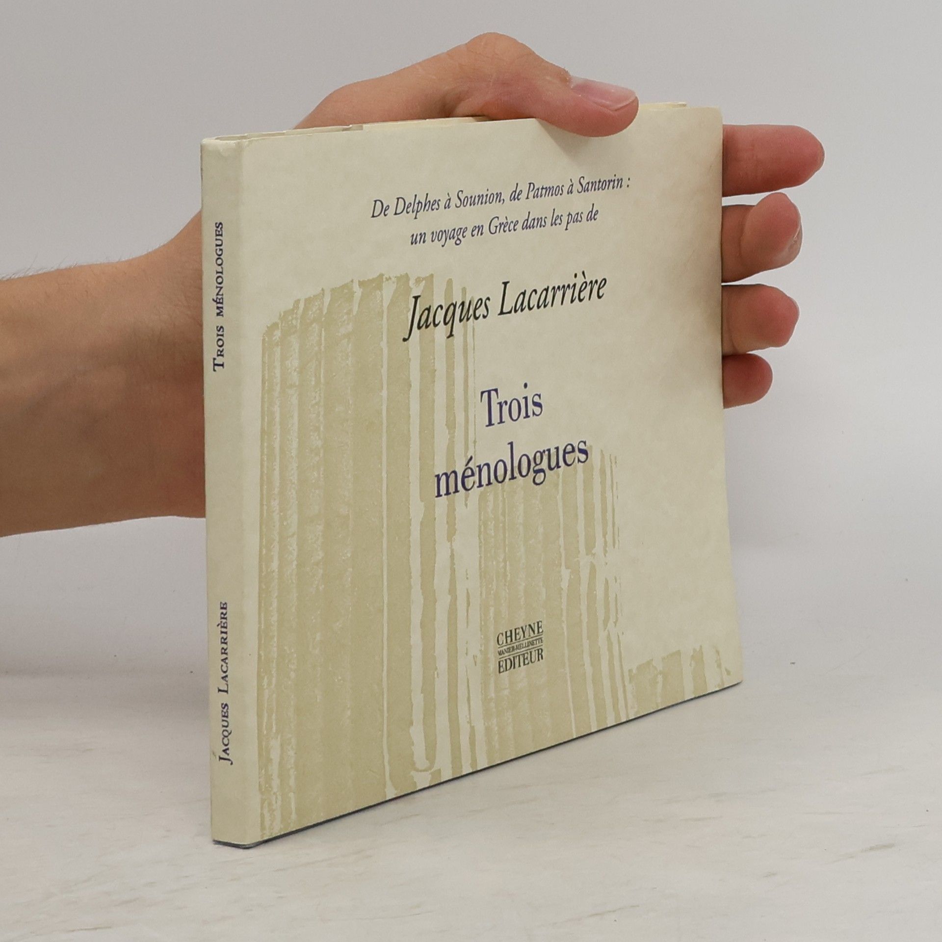 Jacques Lacarrière Trois ménologues