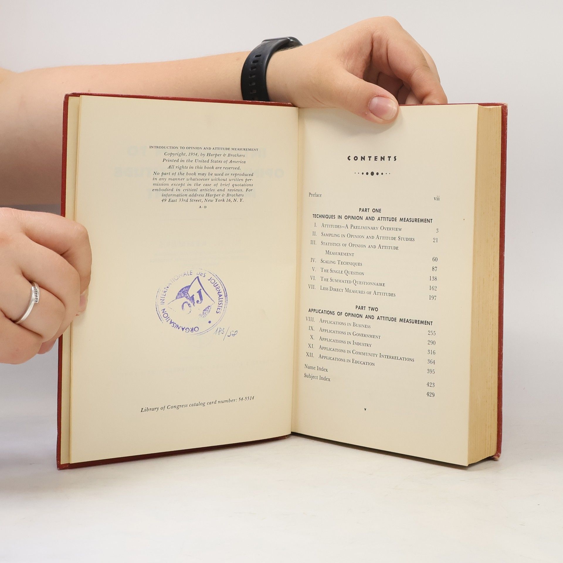 Hermann Henry Remmers Introduction to Opinion and Attitude Measurement