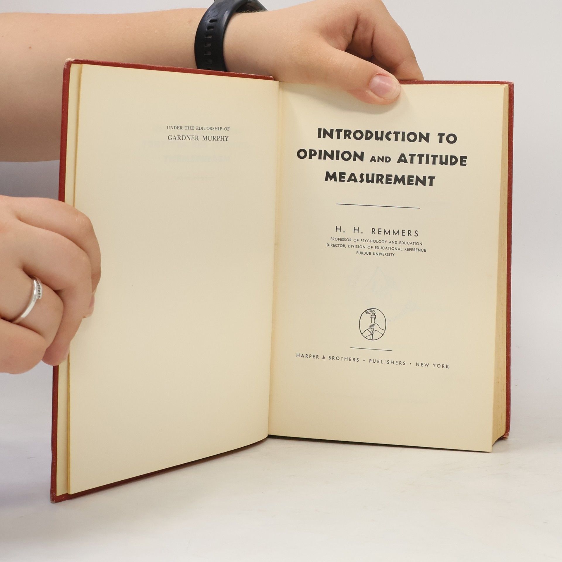 Hermann Henry Remmers Introduction to Opinion and Attitude Measurement