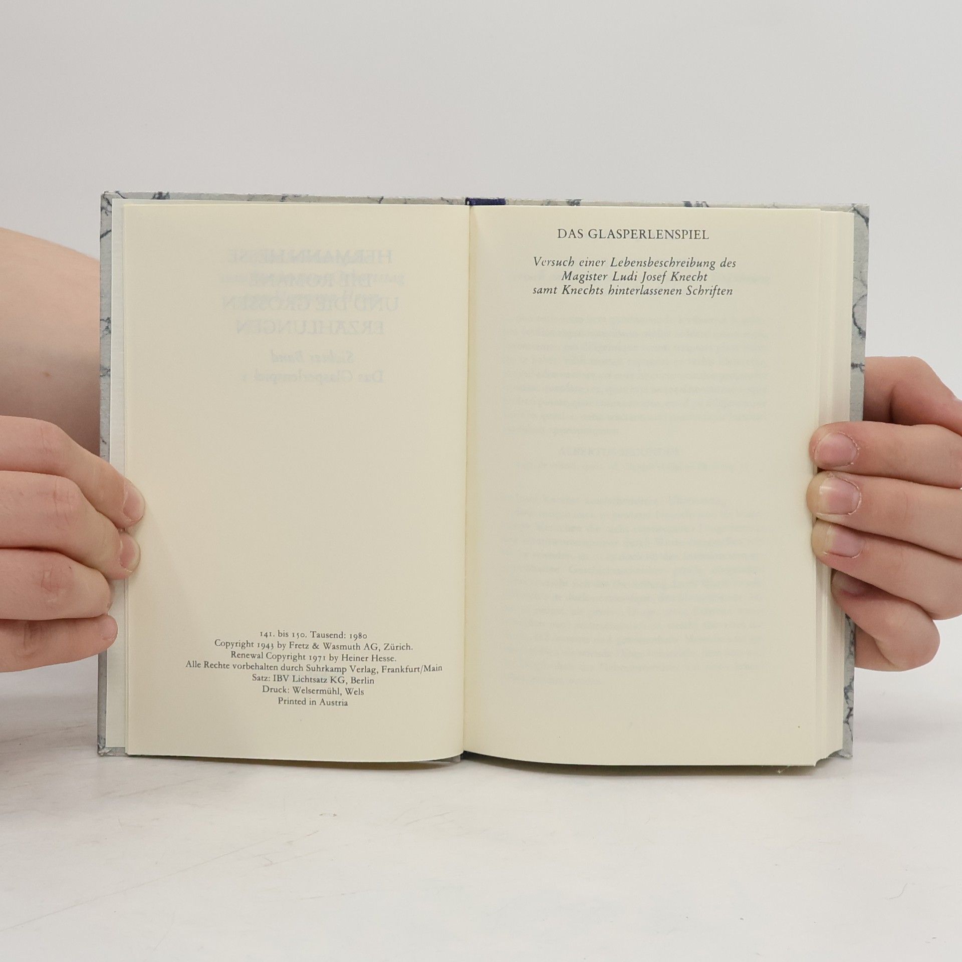Hermann Hesse Das Glasperlenspiel I