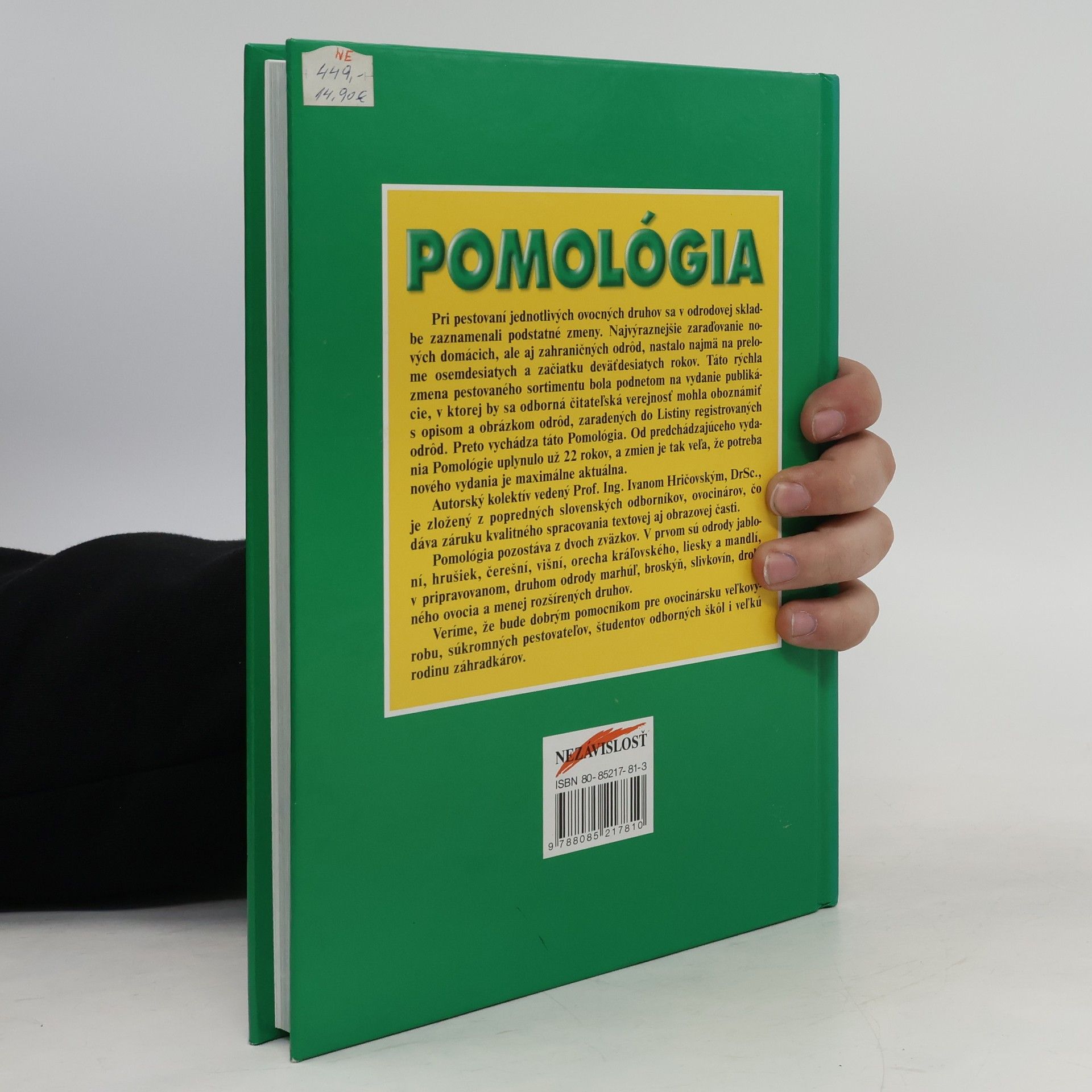 Ivan Hričovský Pomológia - jablone, hrušky, čerešne, višne, škrupinové ovocie