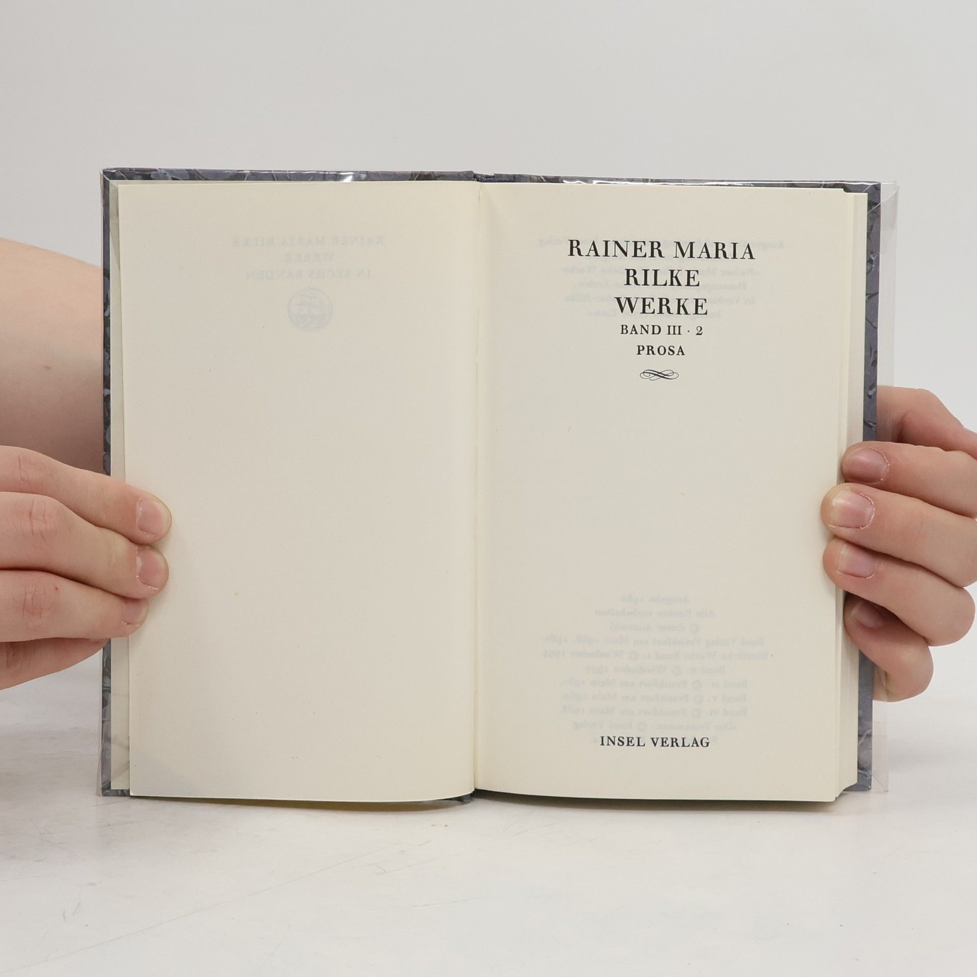 Rainer Maria Rilke Werke III/2