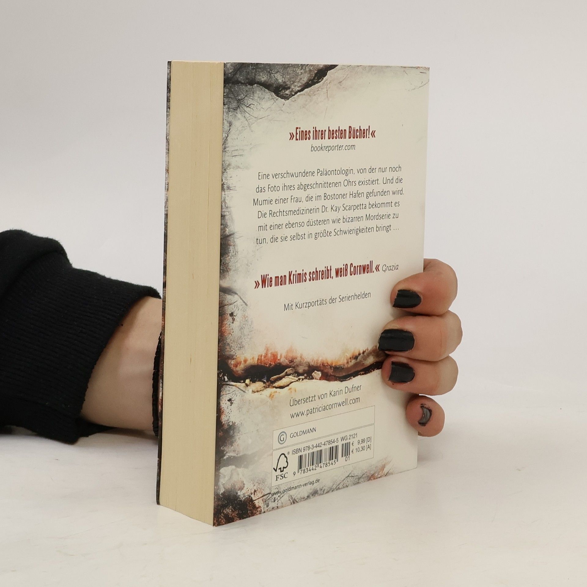 Patricia Cornwell Knochenbett. Ein Kay-Scarpetta-Roman. Mit Kurzporträts der Serienhelden im Anhang