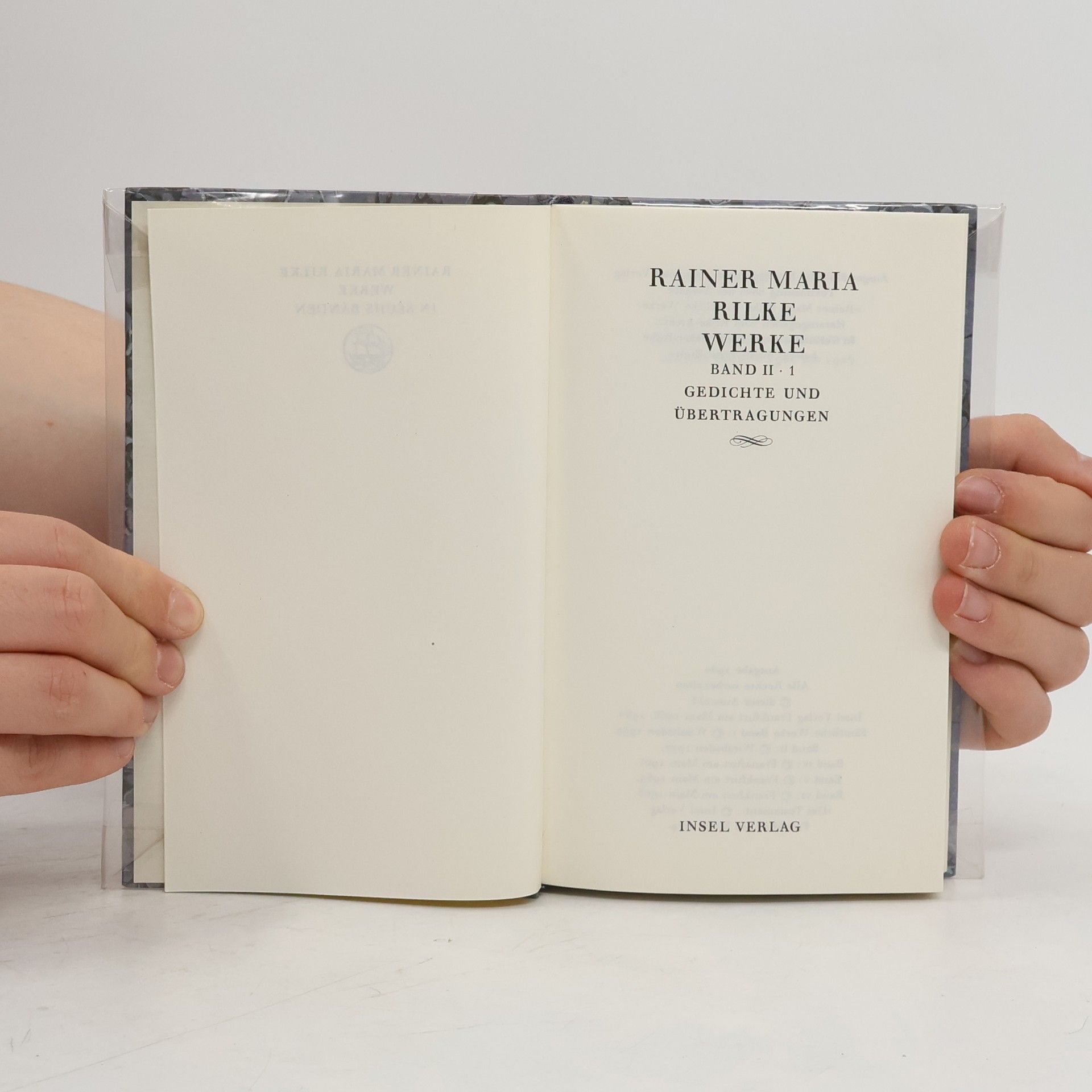 Rainer Maria Rilke Werke II/1