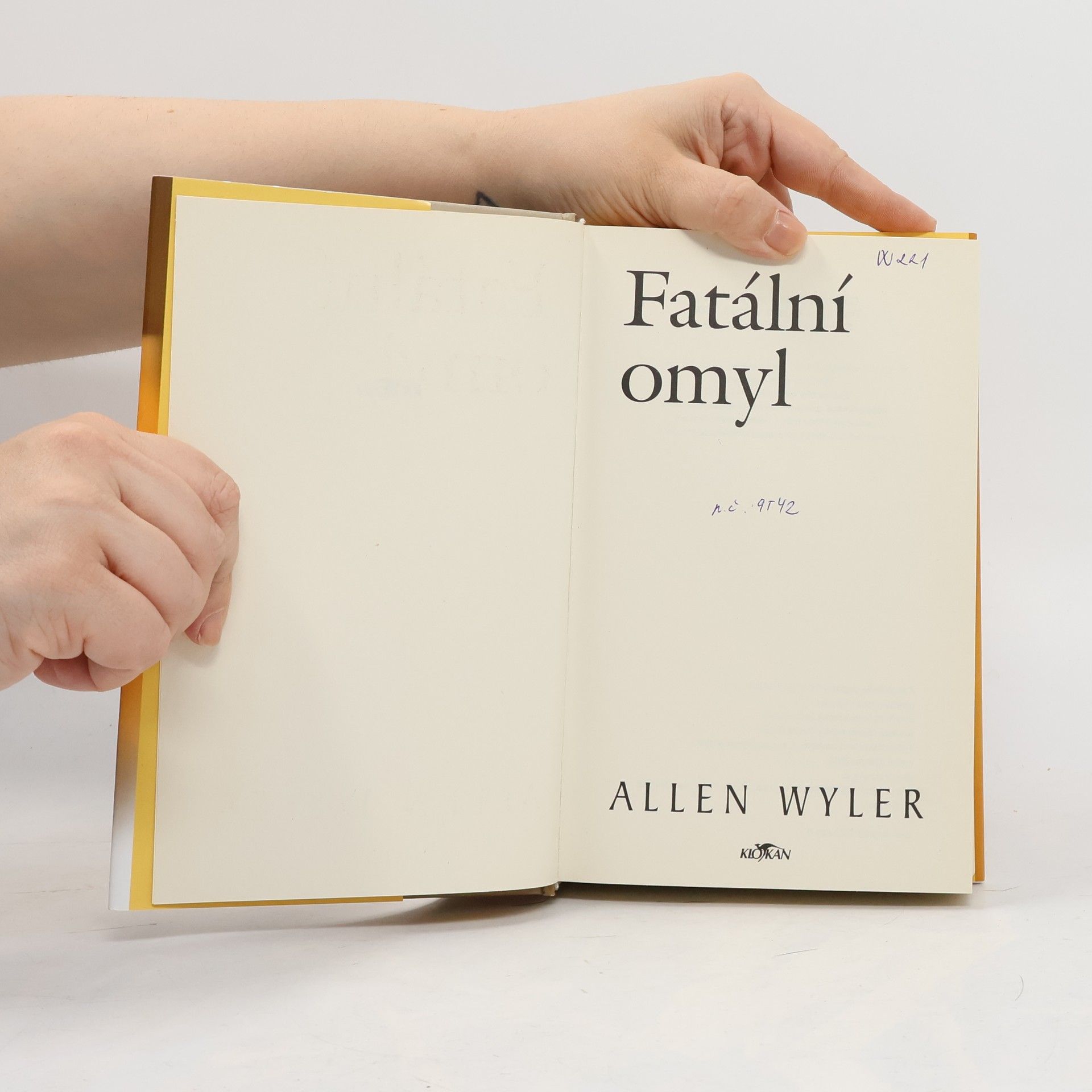 Allen Wyler Fatální omyl