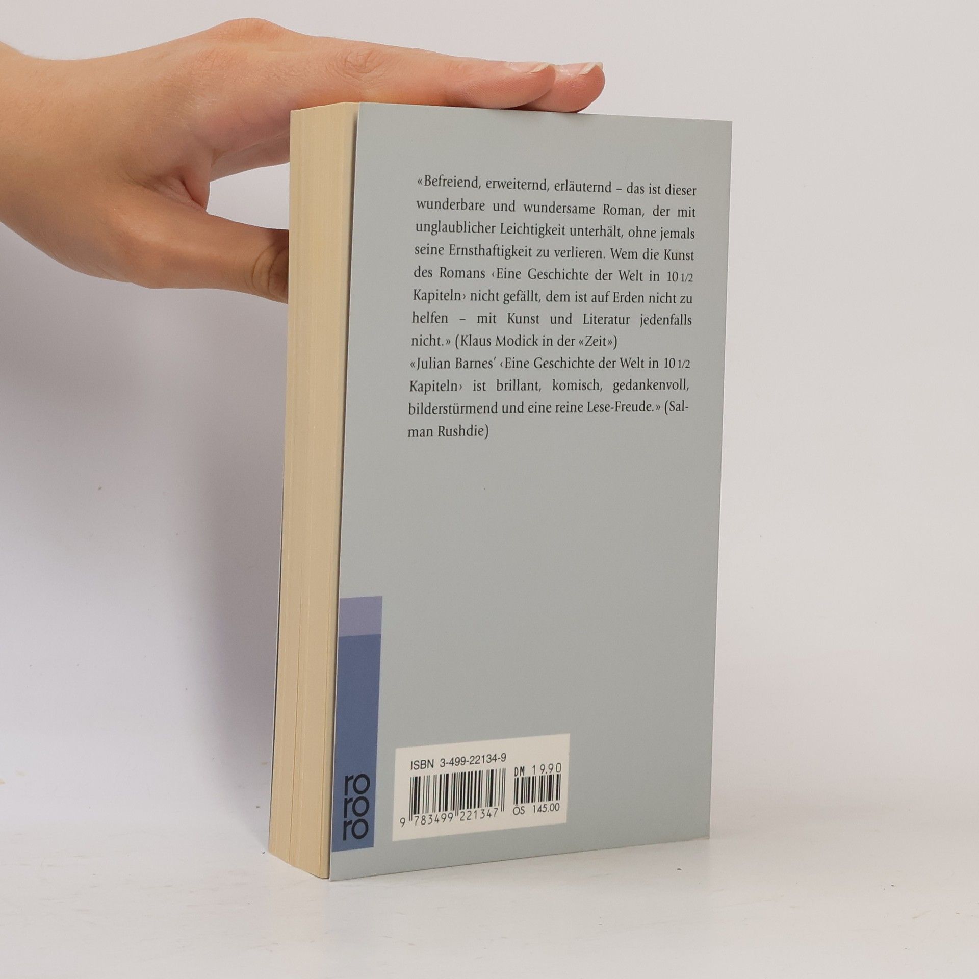 Julian Barnes Eine Geschichte der Welt in 10 1/2 Kapiteln
