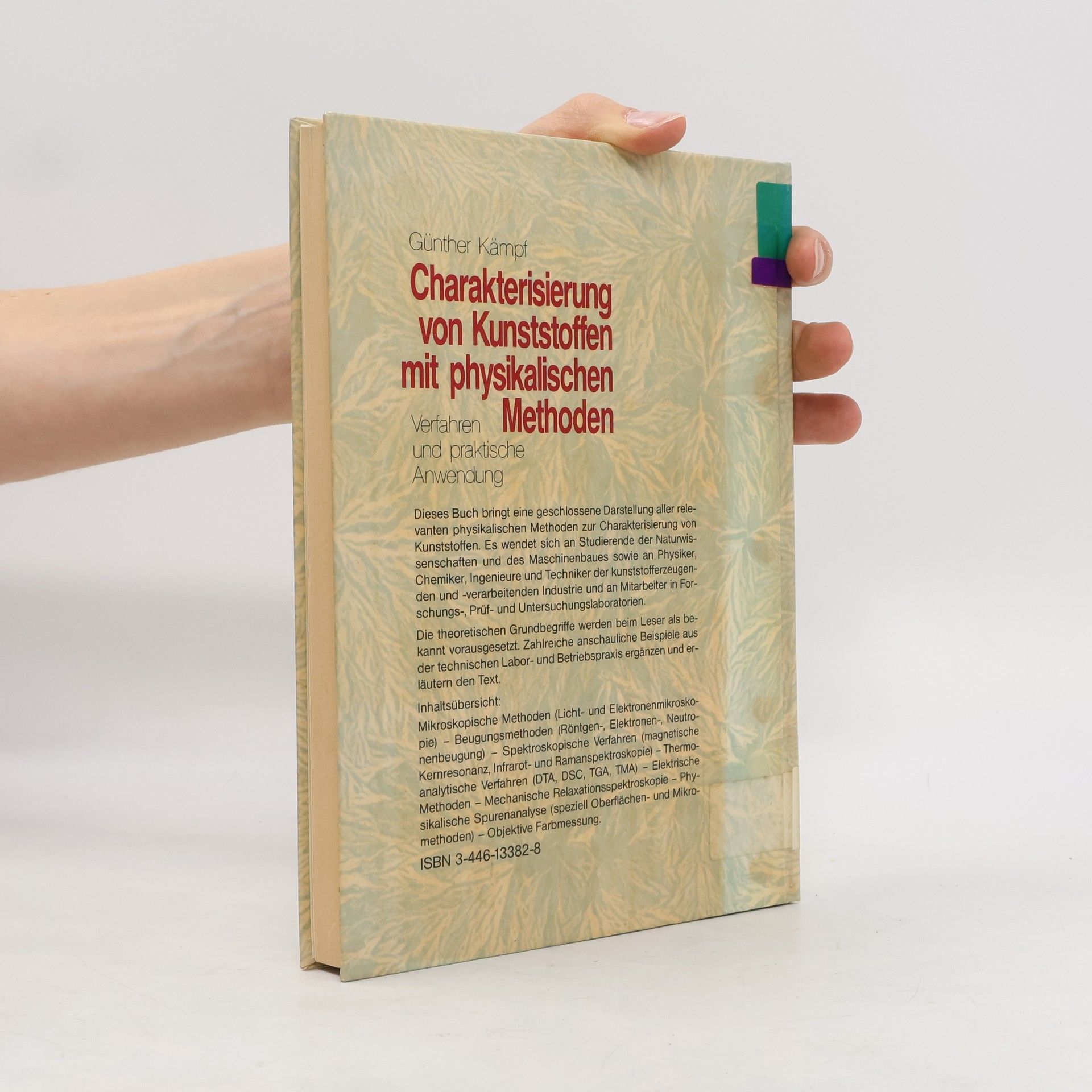 Günther Kämpf Charakterisierung von Kunststoffen mit physikalischen Methoden